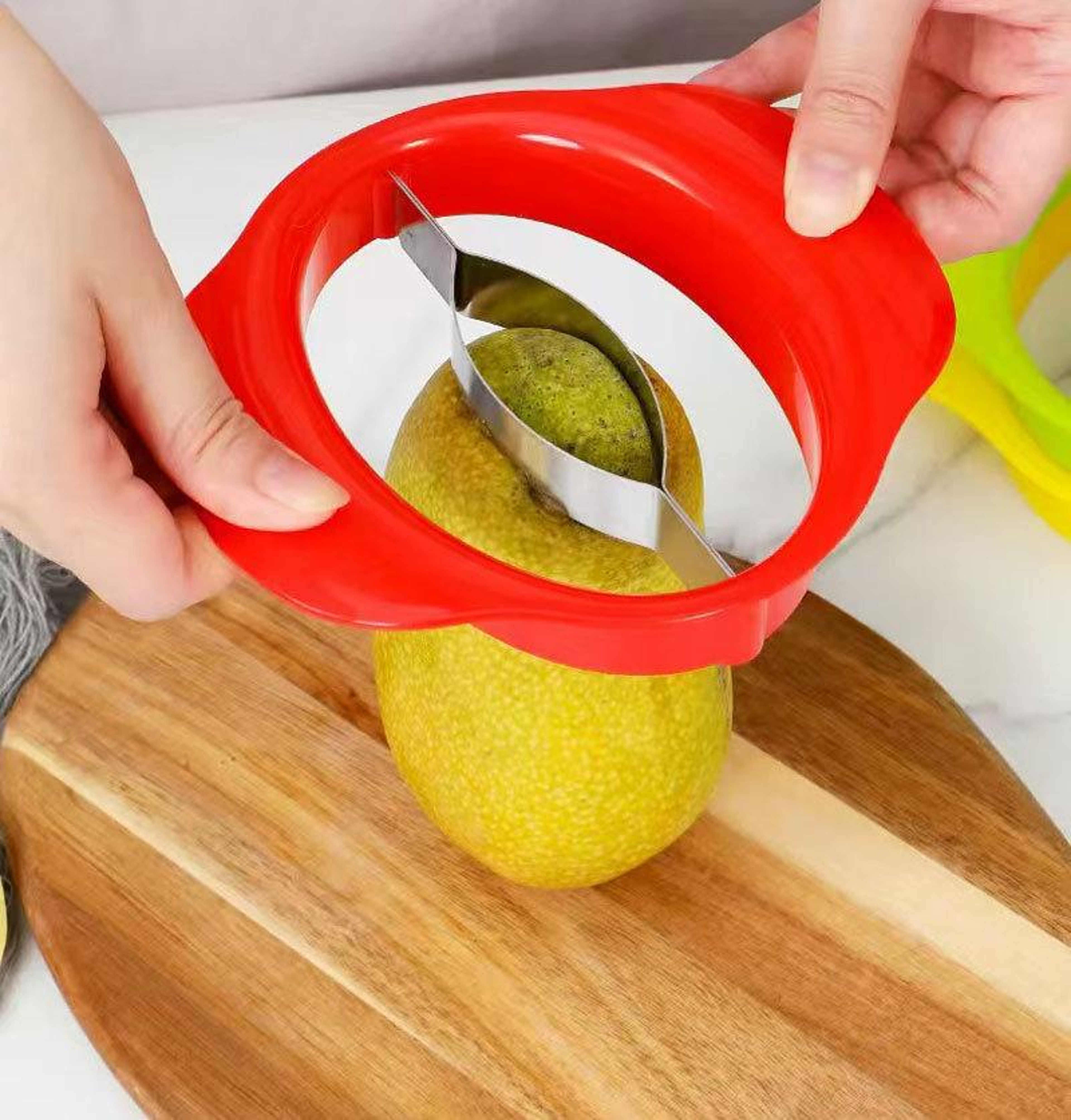Ergonomic Mango Peeler Slicer with Pit Remover Tool for Quick Fruit Prep – view 1