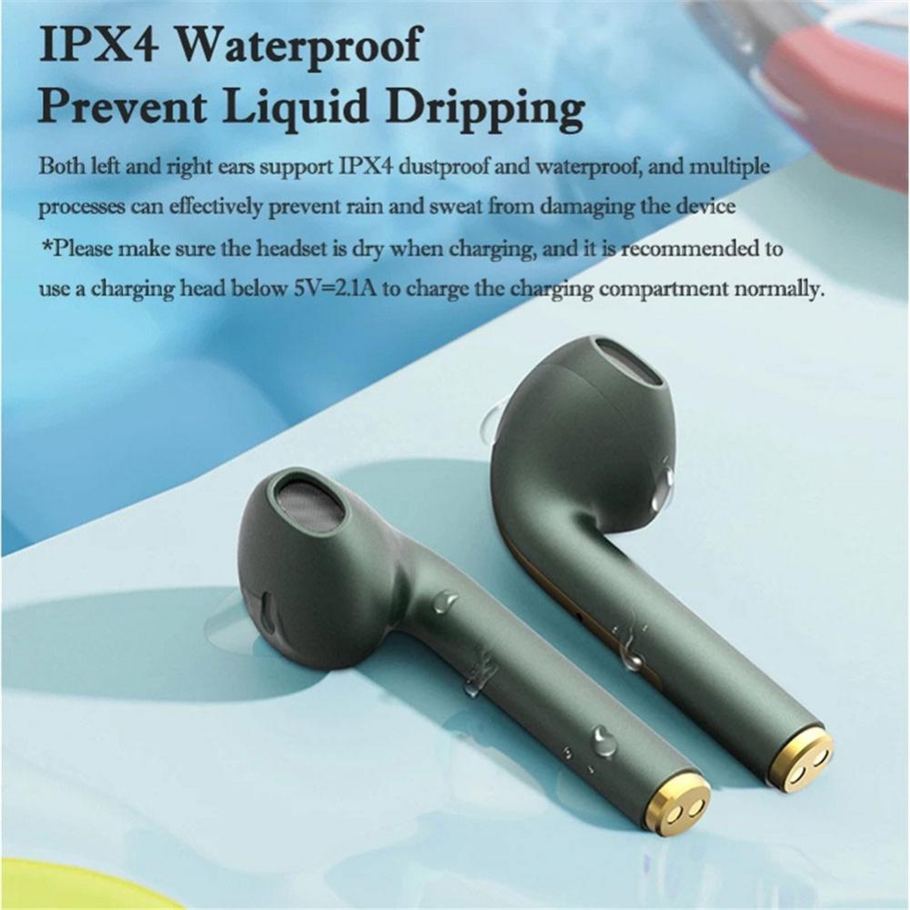 Wireless Bluetooth TWS Earbuds with Mic Touch Control In Ear Headphones – view 2