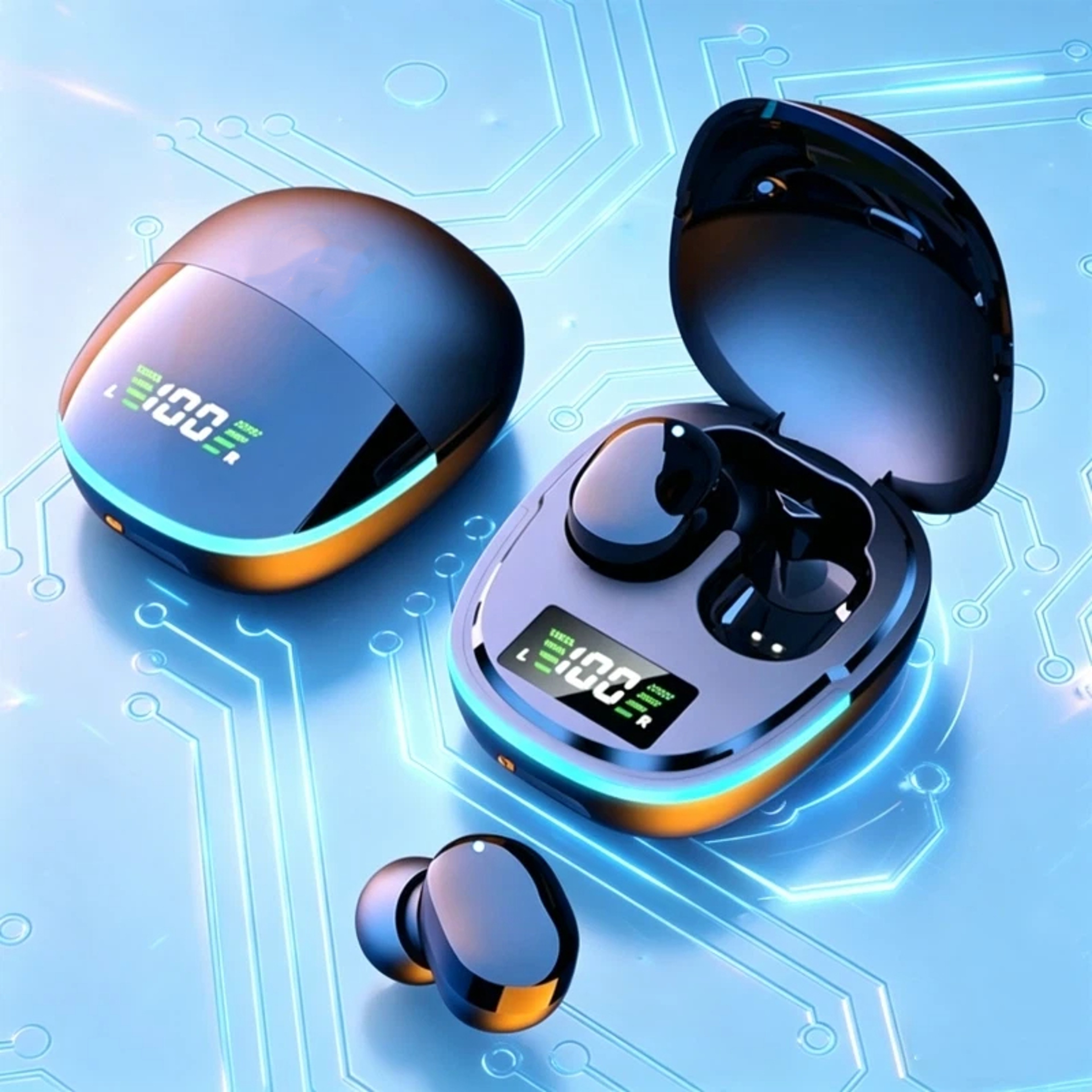 Ultimate True Wireless Bluetooth Earbuds with LED Power Display & Mic – view 1