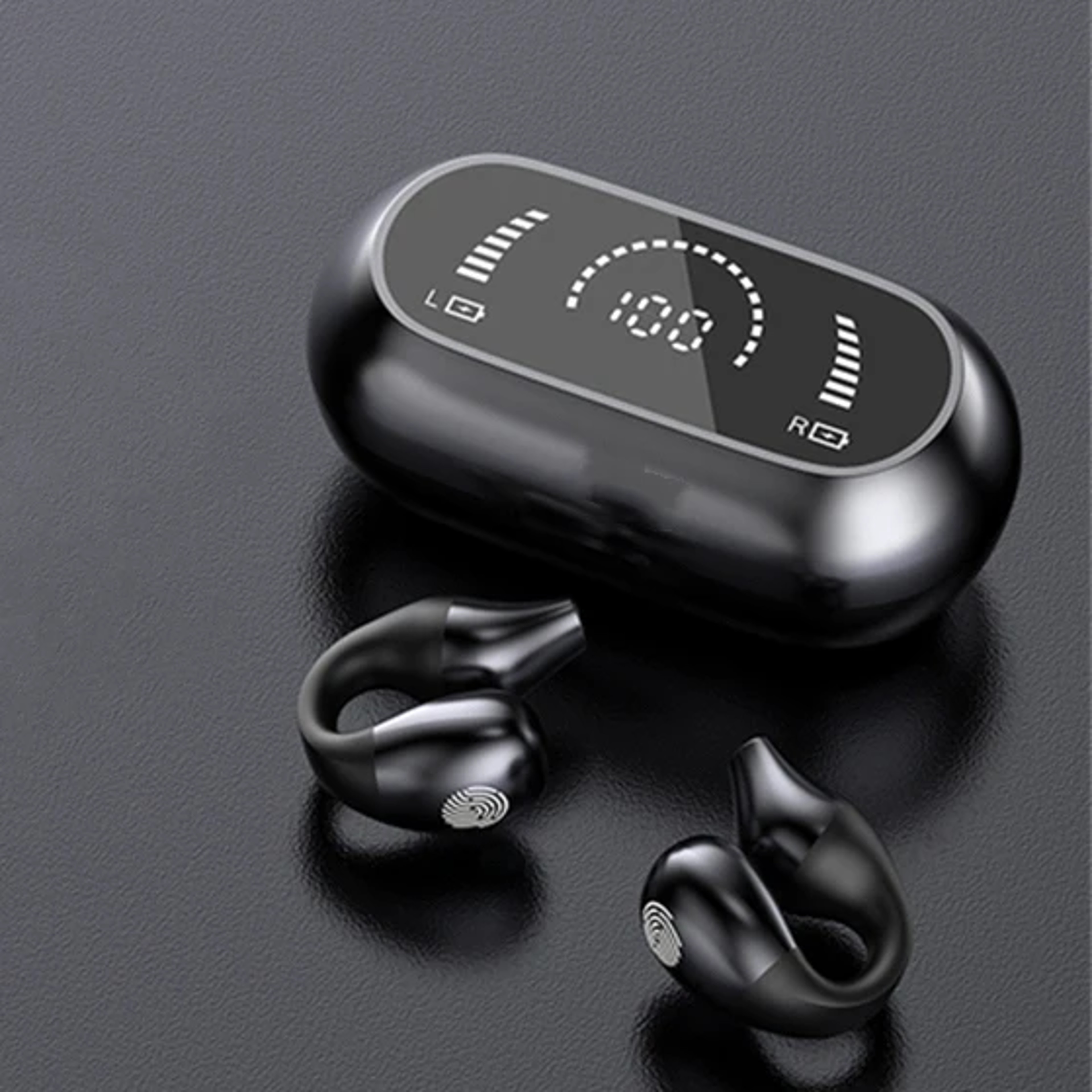 Premium Wireless Bluetooth Earbuds With LED Power Display  Mic Sport Earphones 5