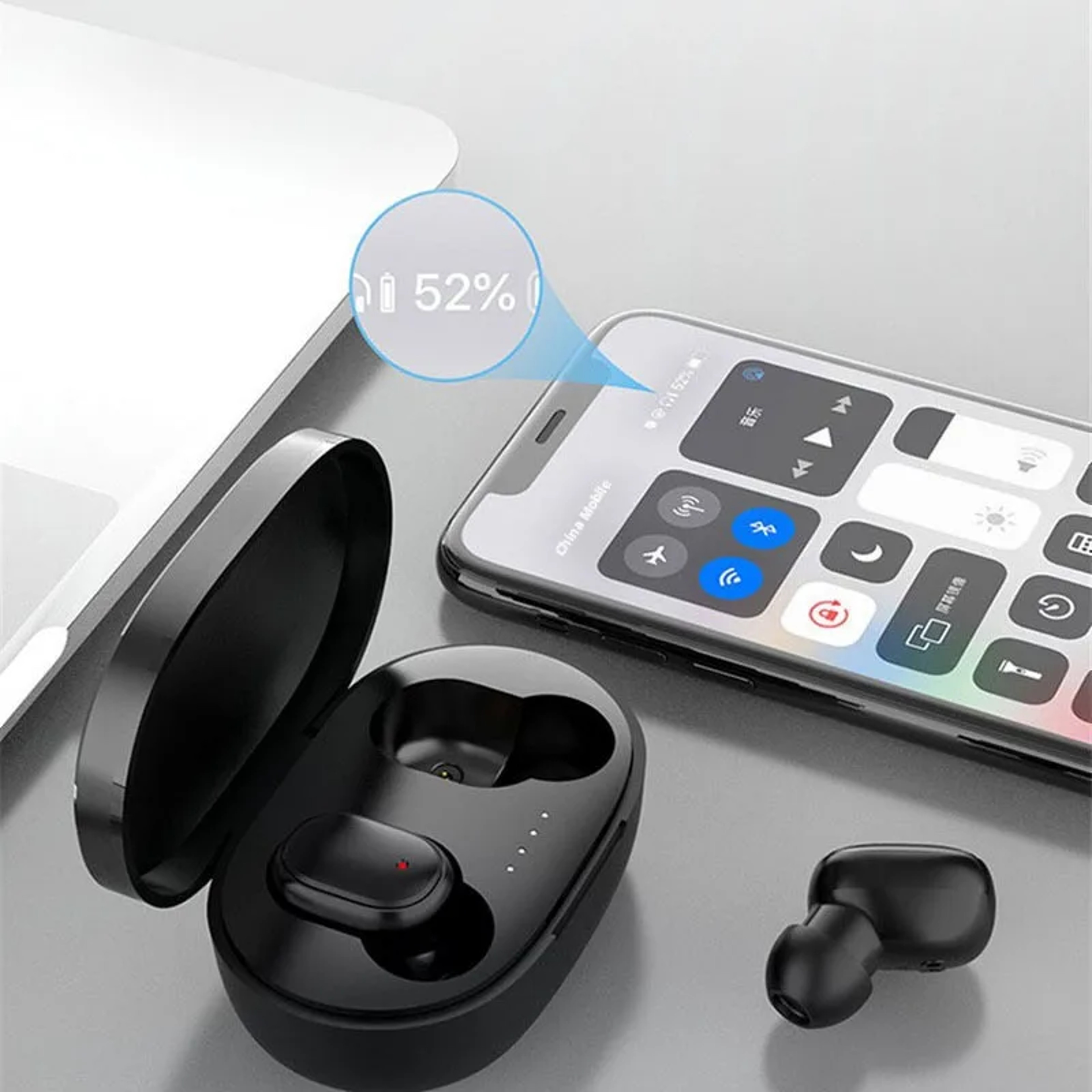 Wireless Bluetooth Earbuds with Battery Display and Touch Control – view 3