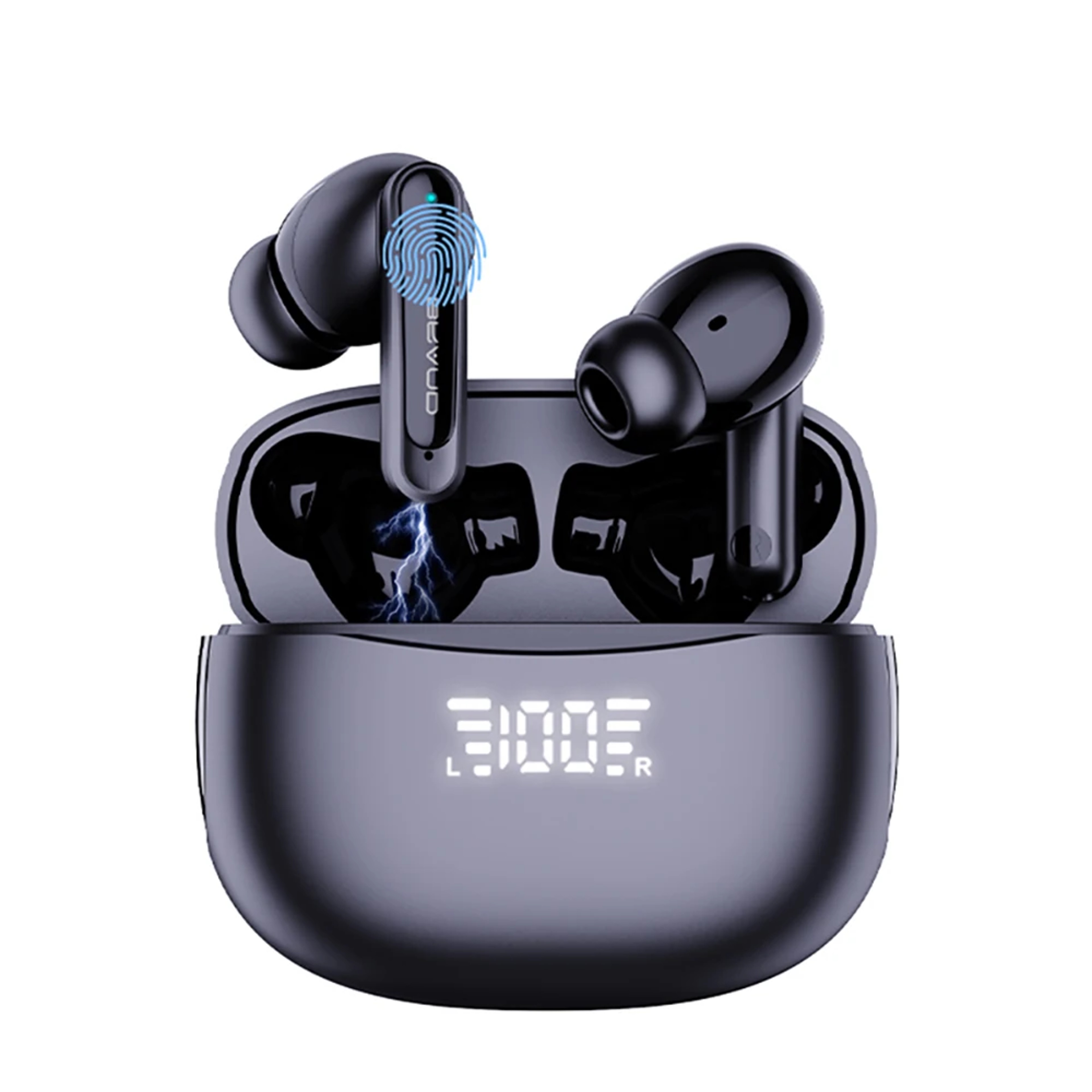 Wireless Bluetooth Earbuds with Touch Control Noise Reduction and Power Display – view 1