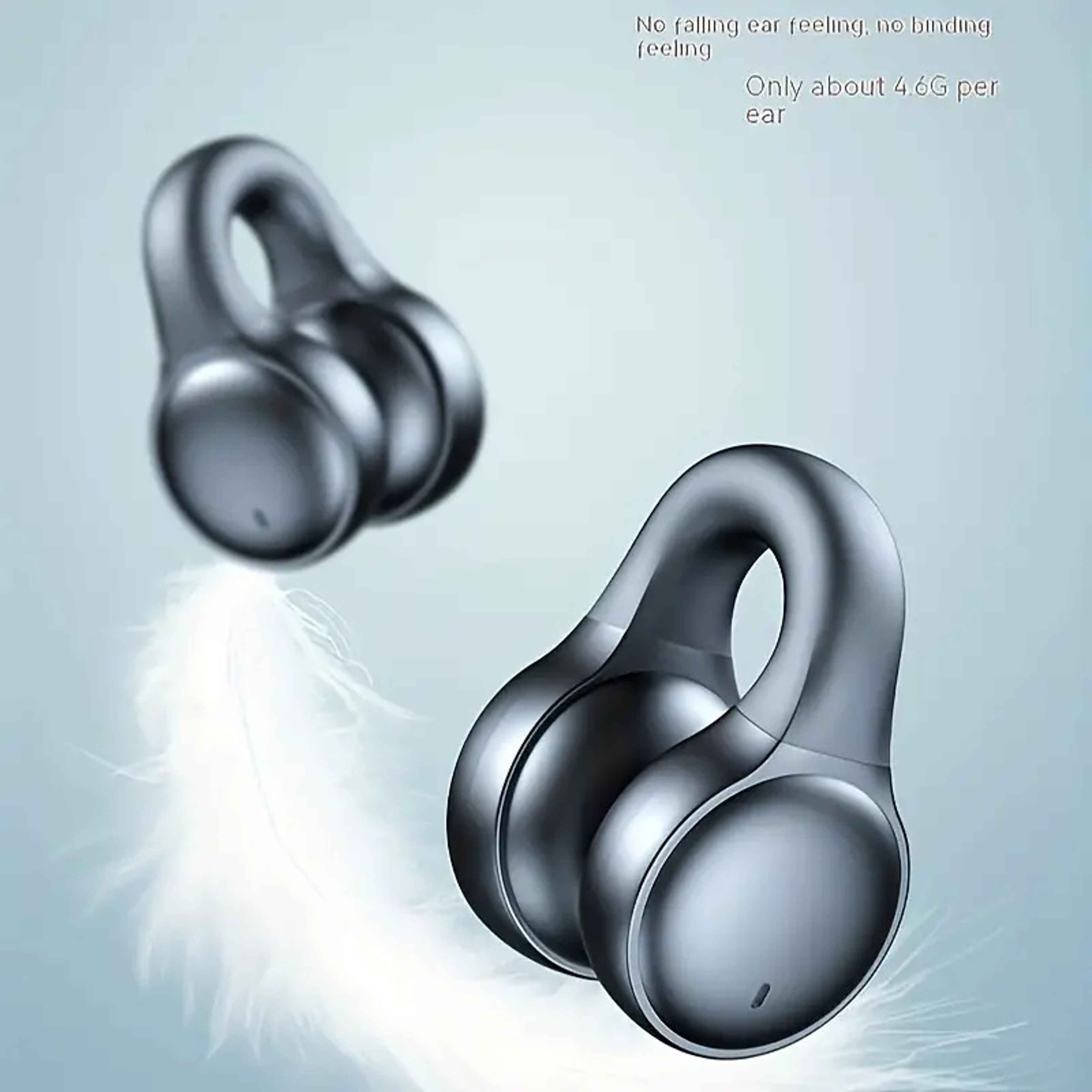 ComfortClip Bluetooth Wireless Earbuds with Noise Reduction & Power Display – view 3