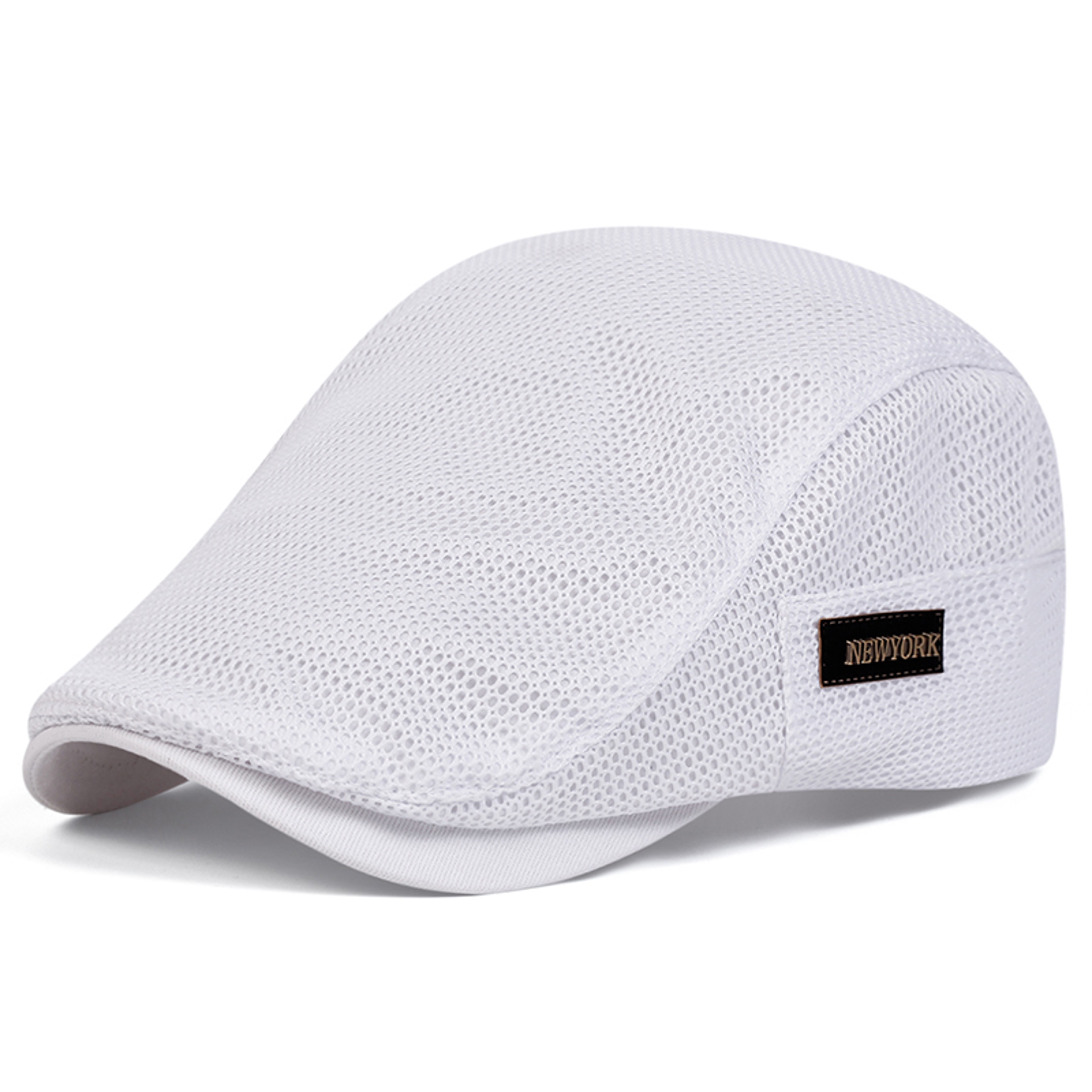 Breathable Mesh Newsboy Flat Cap For Men Stylish Summer Hat 3