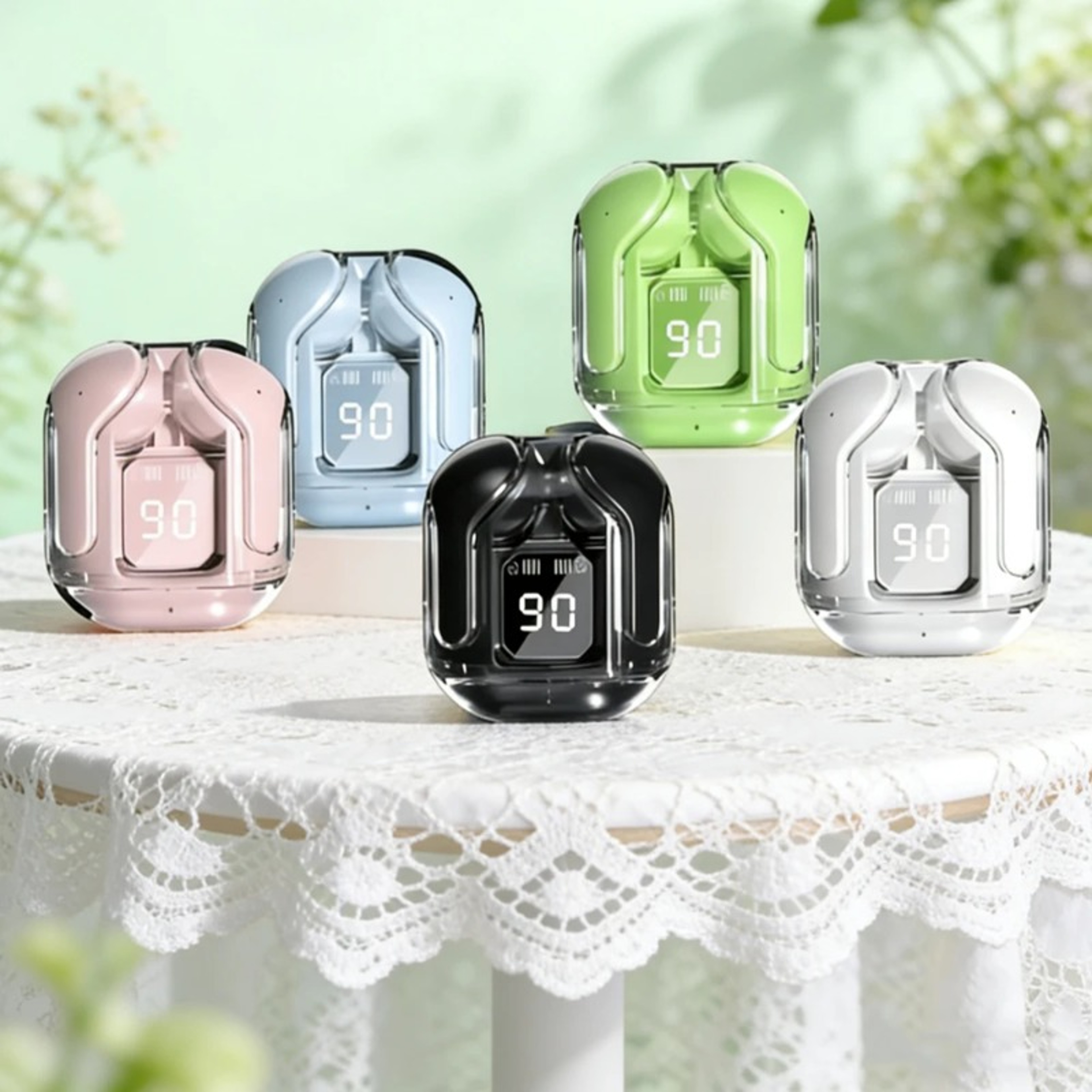 Wireless Mini Earbuds With LED Power Display And Stereo Sound 2