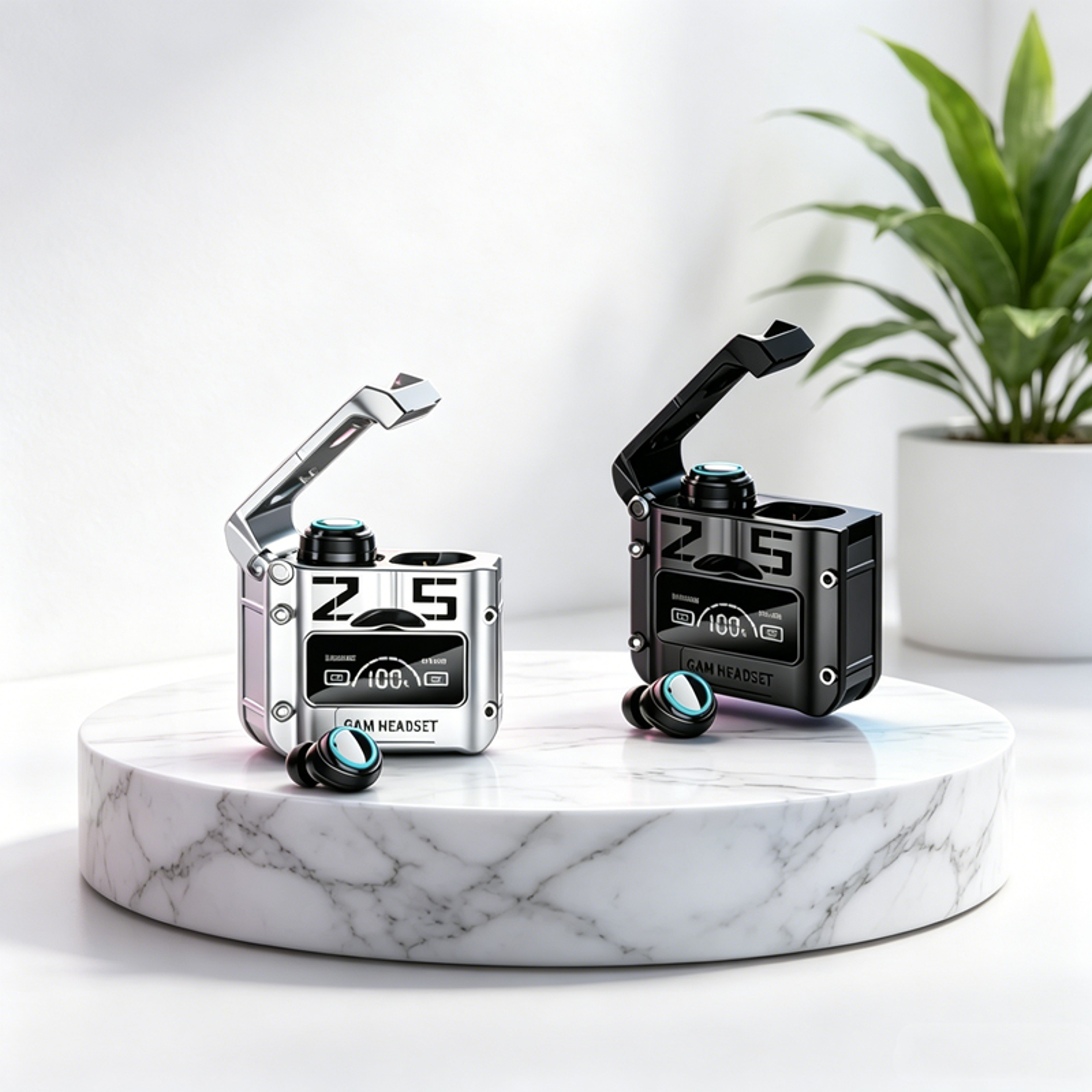 Waterproof TWS Wireless Earbuds with Touch Control and Noise Reduction – view 1