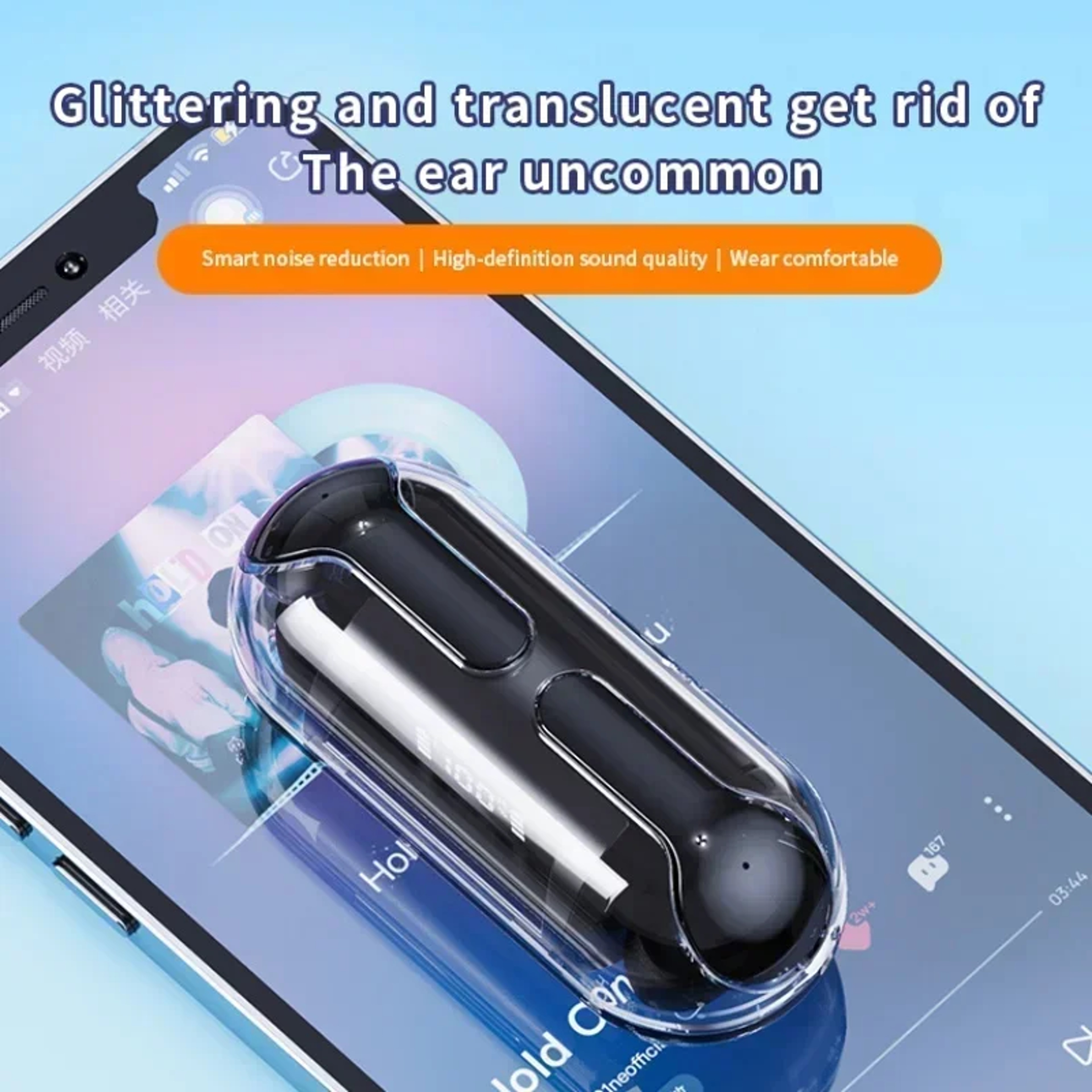 Smart Display Wireless Earbuds with Bluetooth Stereo Sound and Mic – view 2