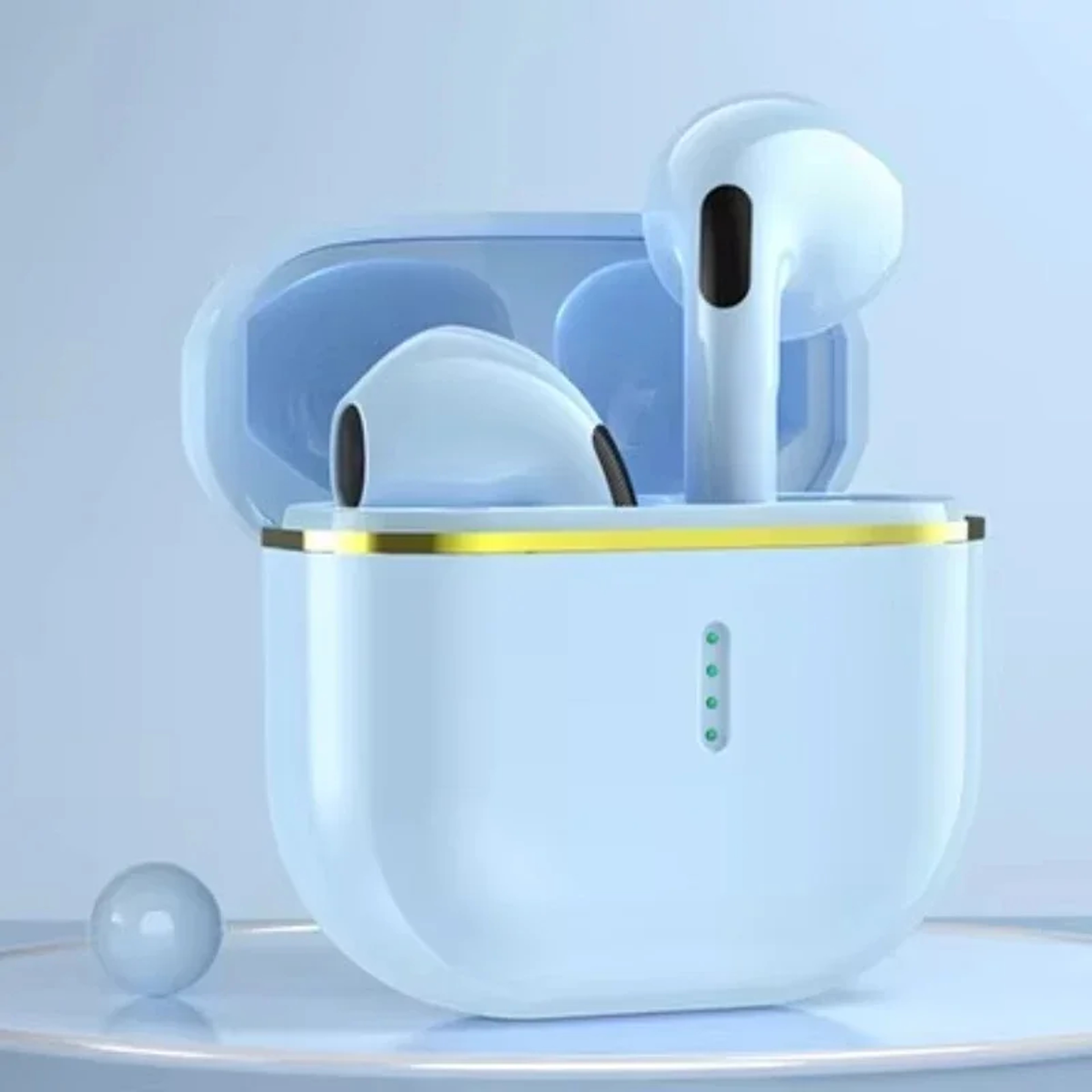 Transparent Bluetooth Wireless Earbuds with ENC Noise Reduction and LED Display – view 7