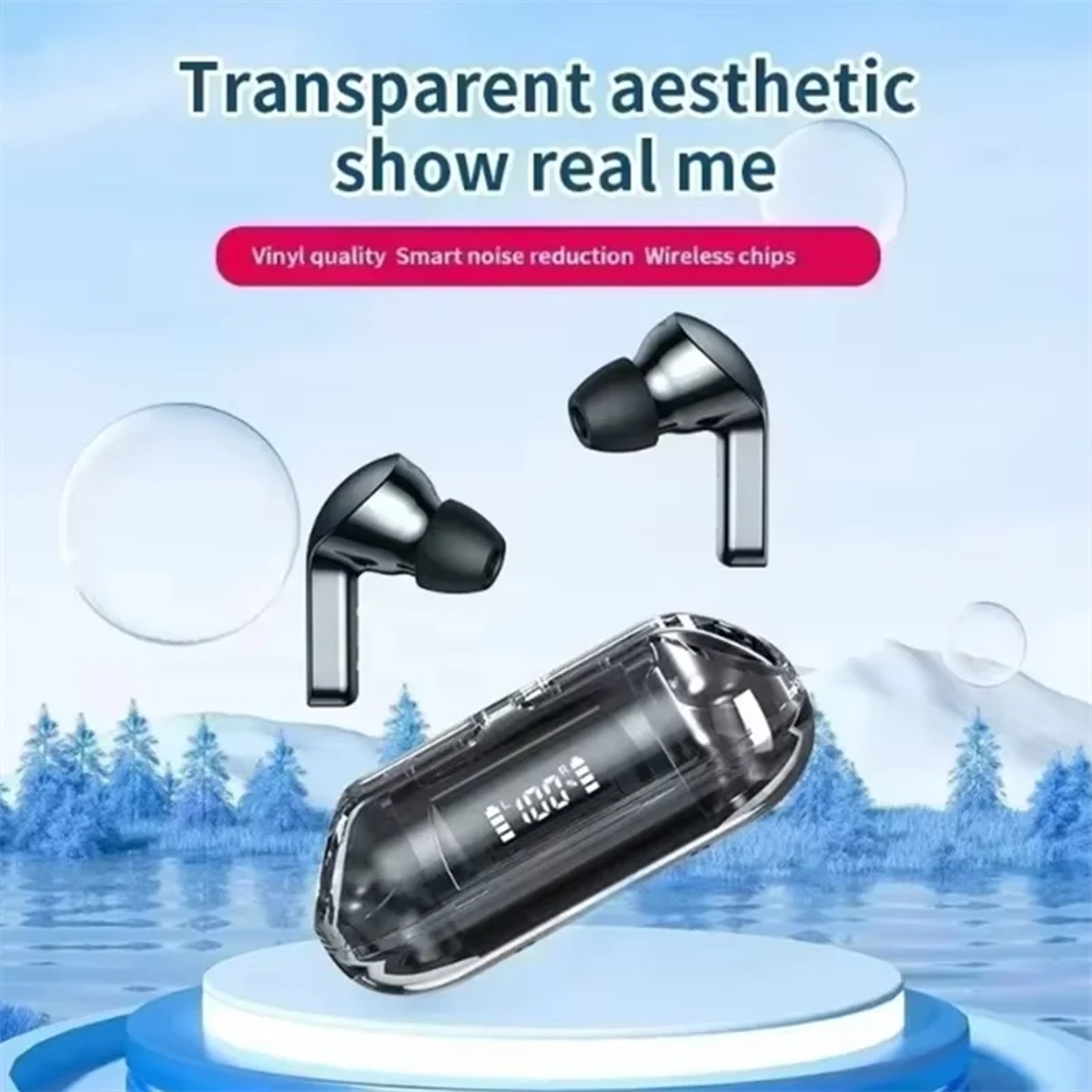 Smart Display Wireless Bluetooth Earbuds with Stereo Mic – view 4