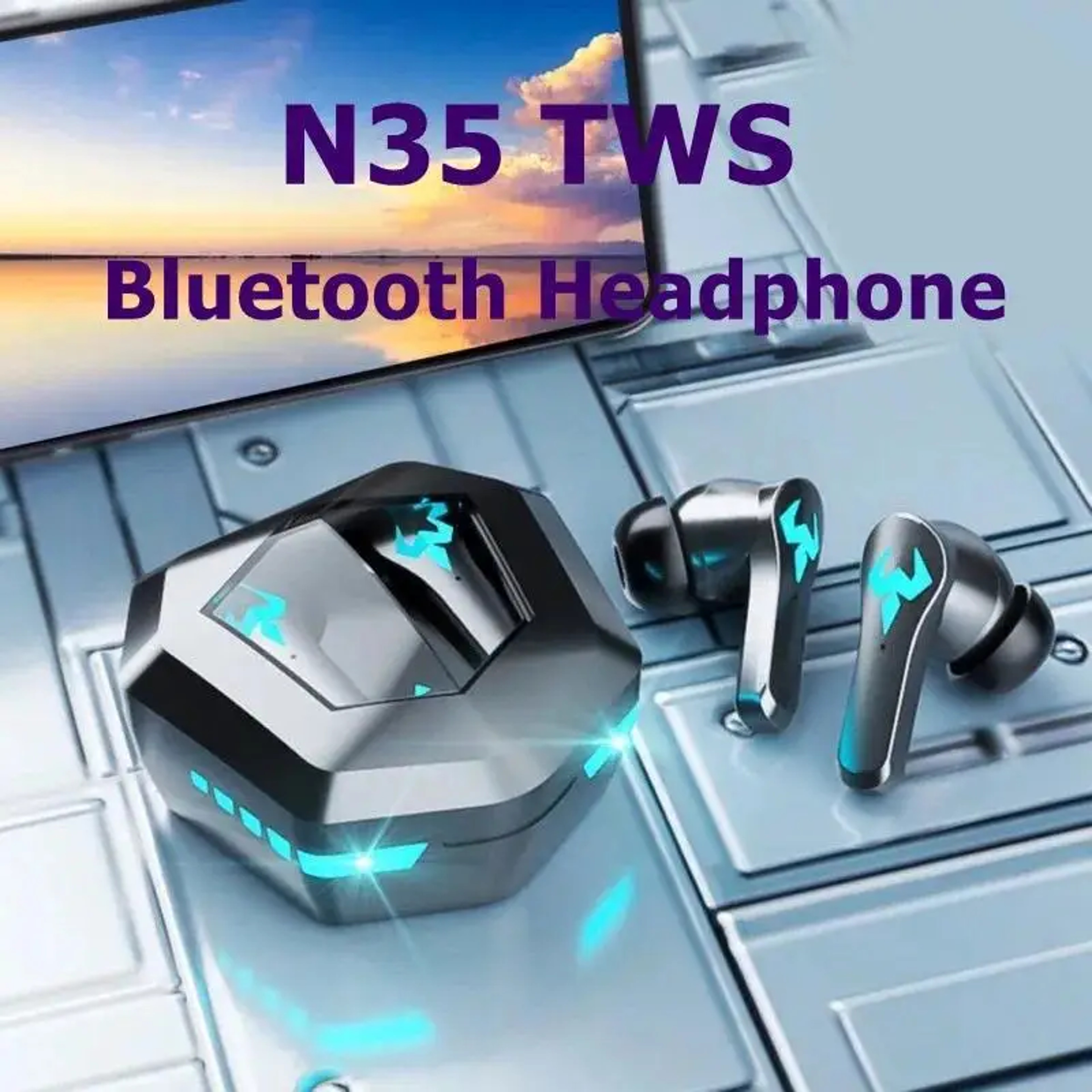 Digital Display TWS Wireless Earbuds with Bluetooth Gaming Sound – view 3