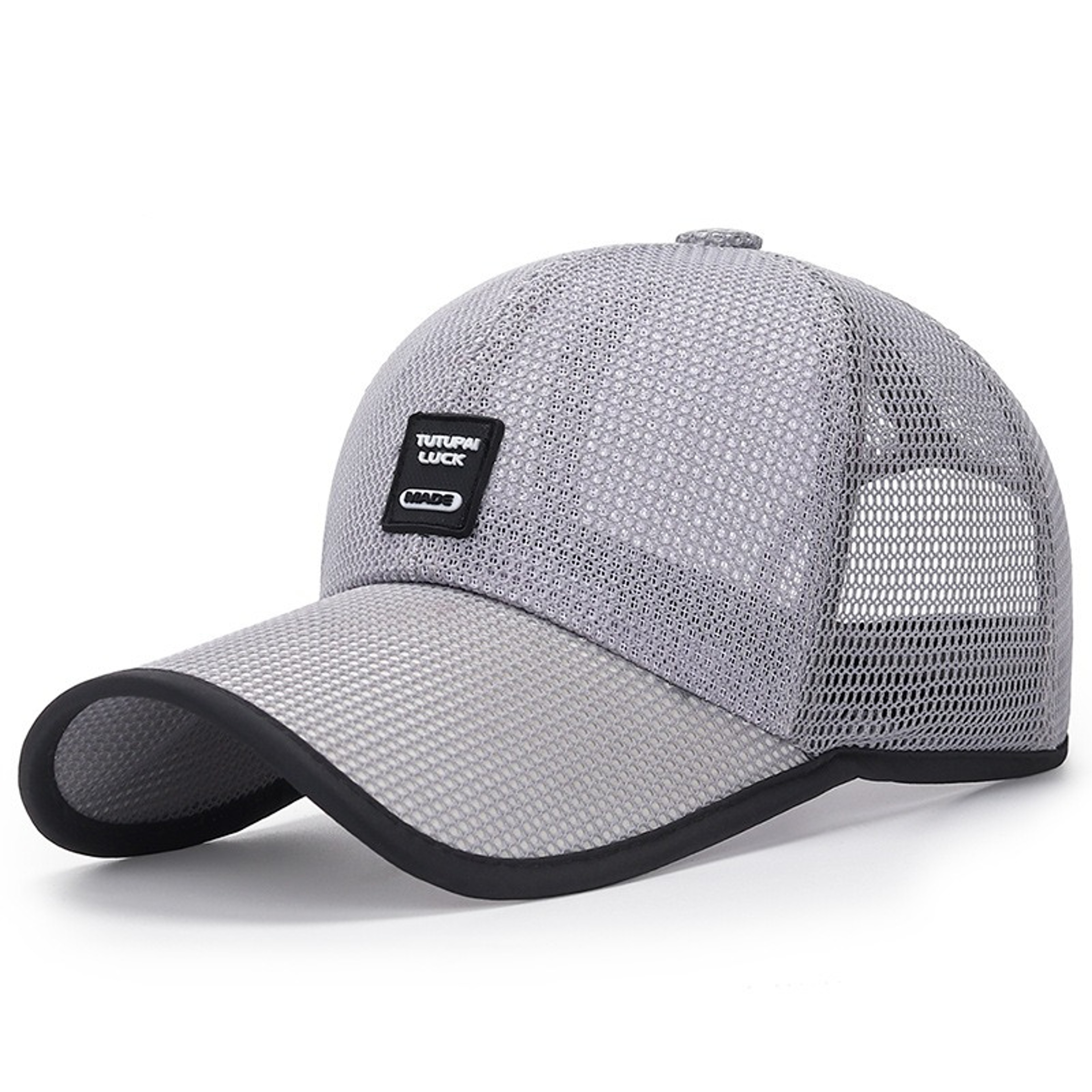 Breathable Mesh Snapback Baseball Cap Summer Lightweight Sport Sun Hat Unisex Adjustable 3