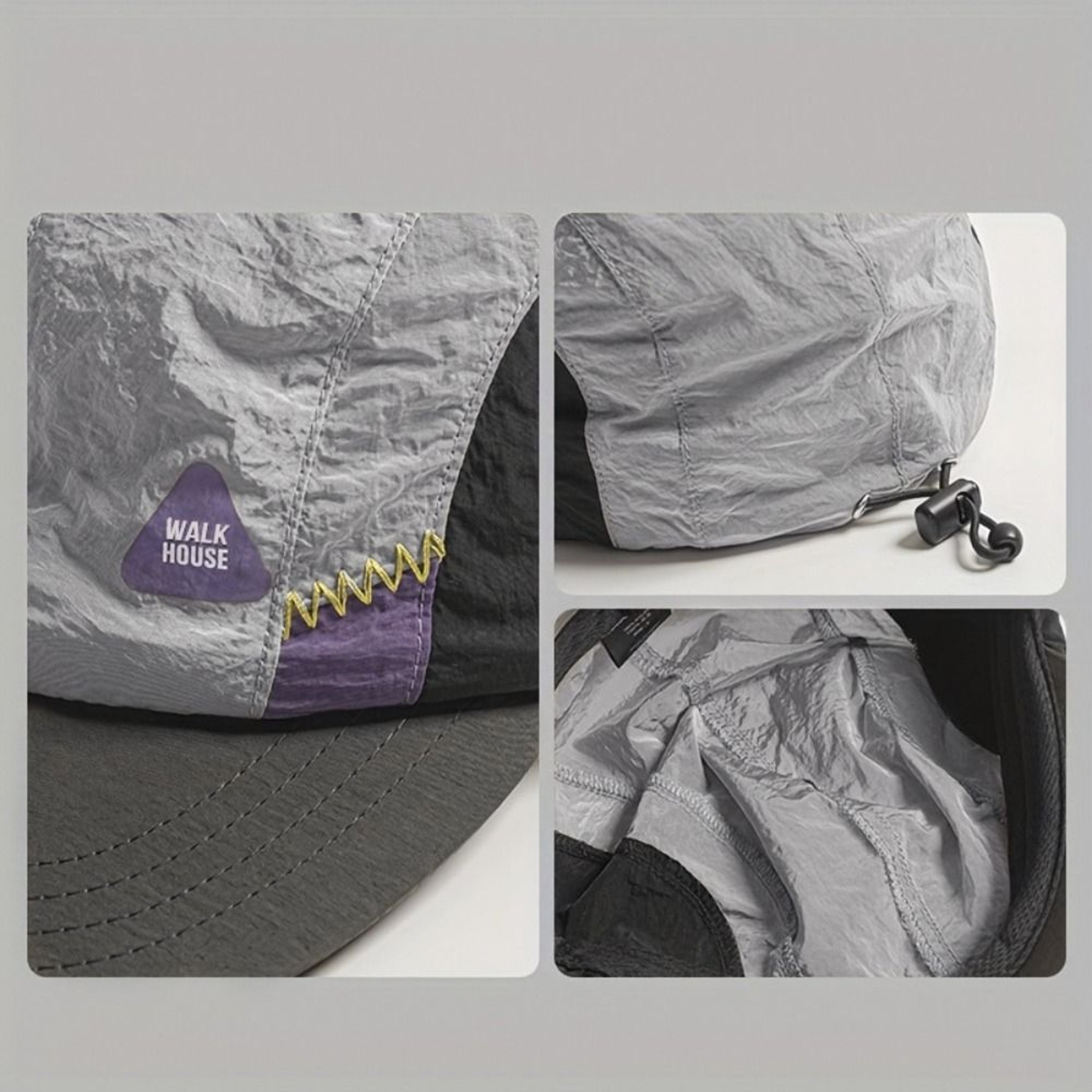 Breathable Flat Brim Quick Dry Baseball Cap Sun Protection Hiking Hat 1
