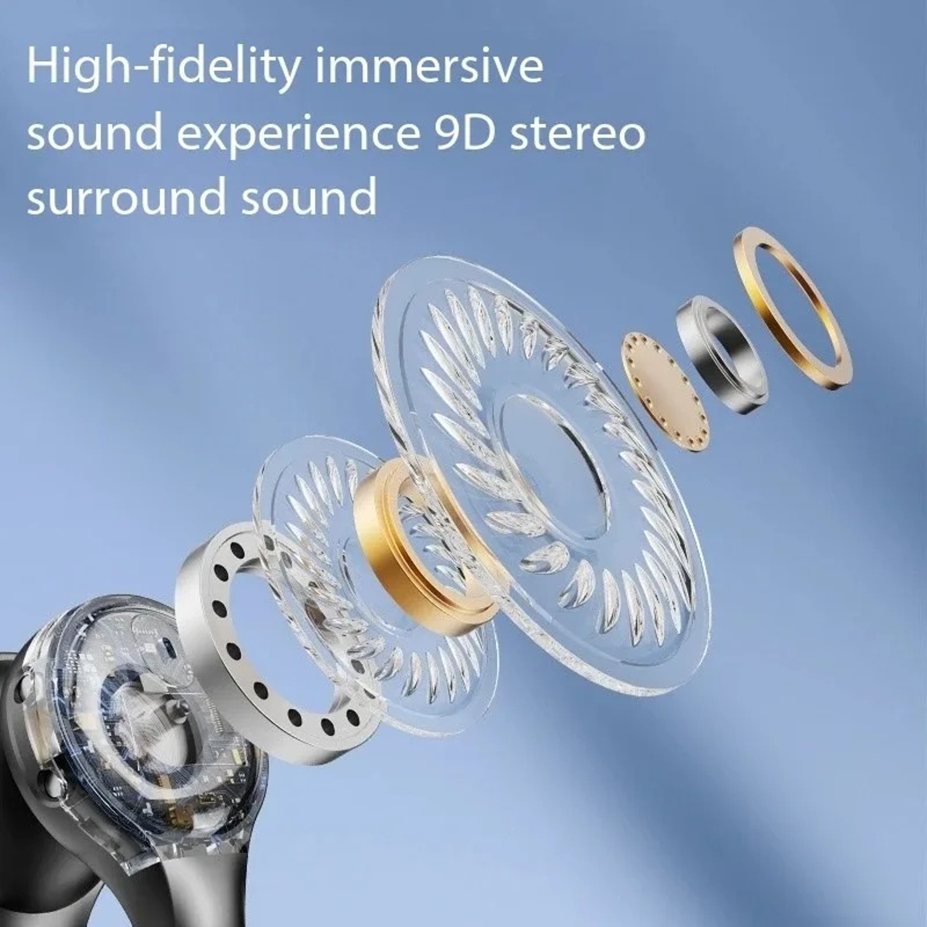 Ear Clip Wireless Open Ear OWS Earbuds Mirror Style Noise Cancelling for Sports Daily Use – view 4