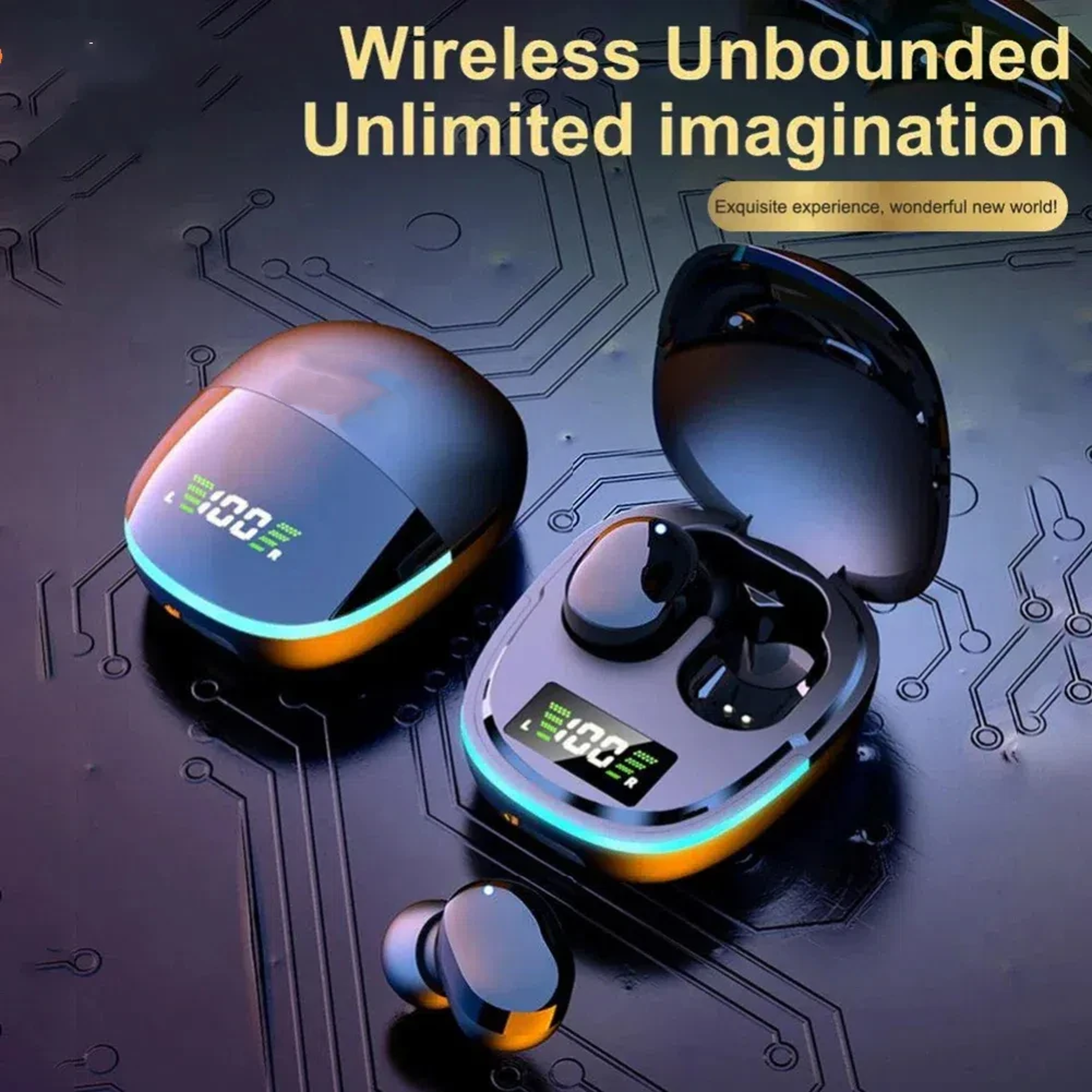 Bluetooth TWS Noise Cancelling Wireless Sport Earbuds With Mic Stereo Earphones 1