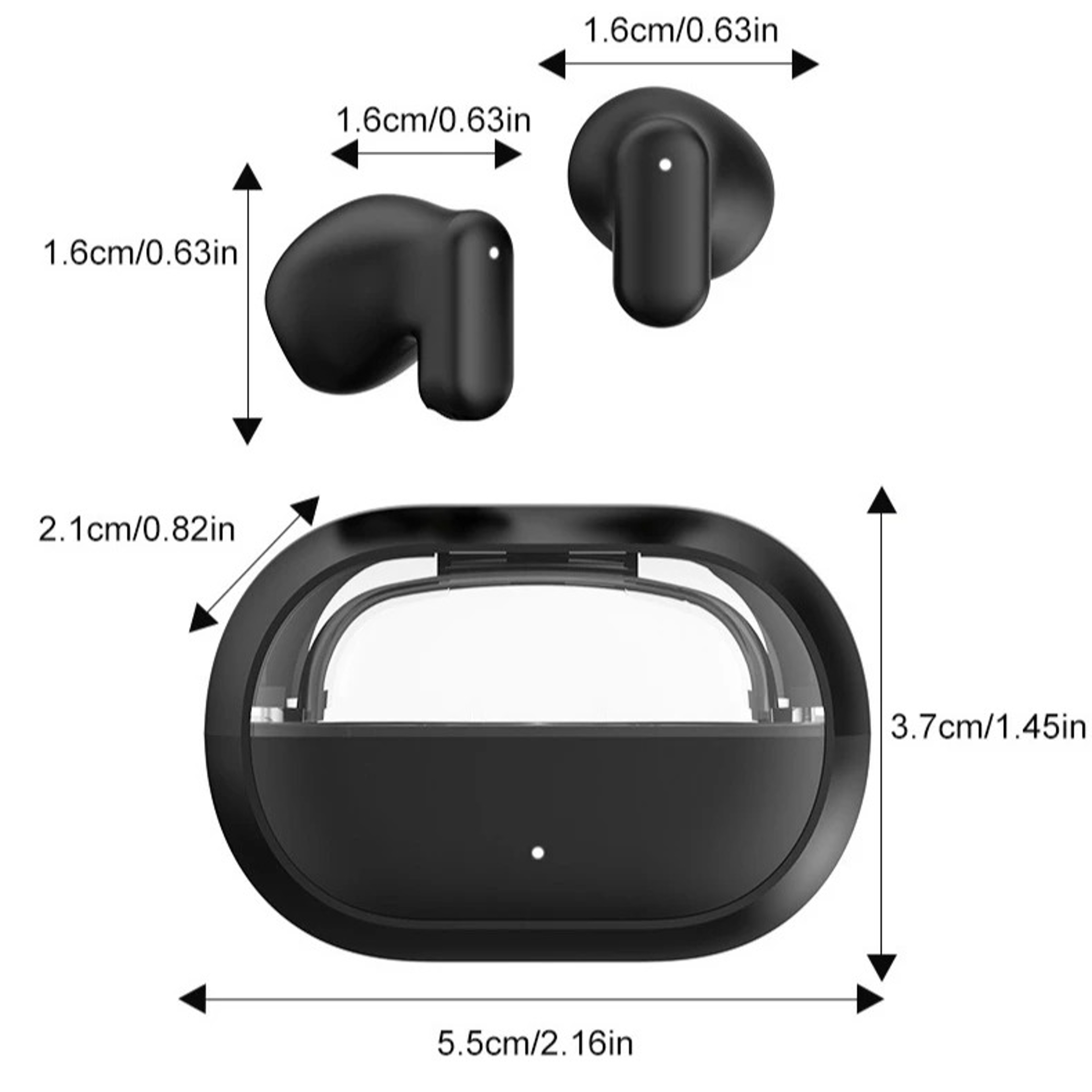 HiFi Wireless Bluetooth Earphones with Noise Reduction Mic – view 6