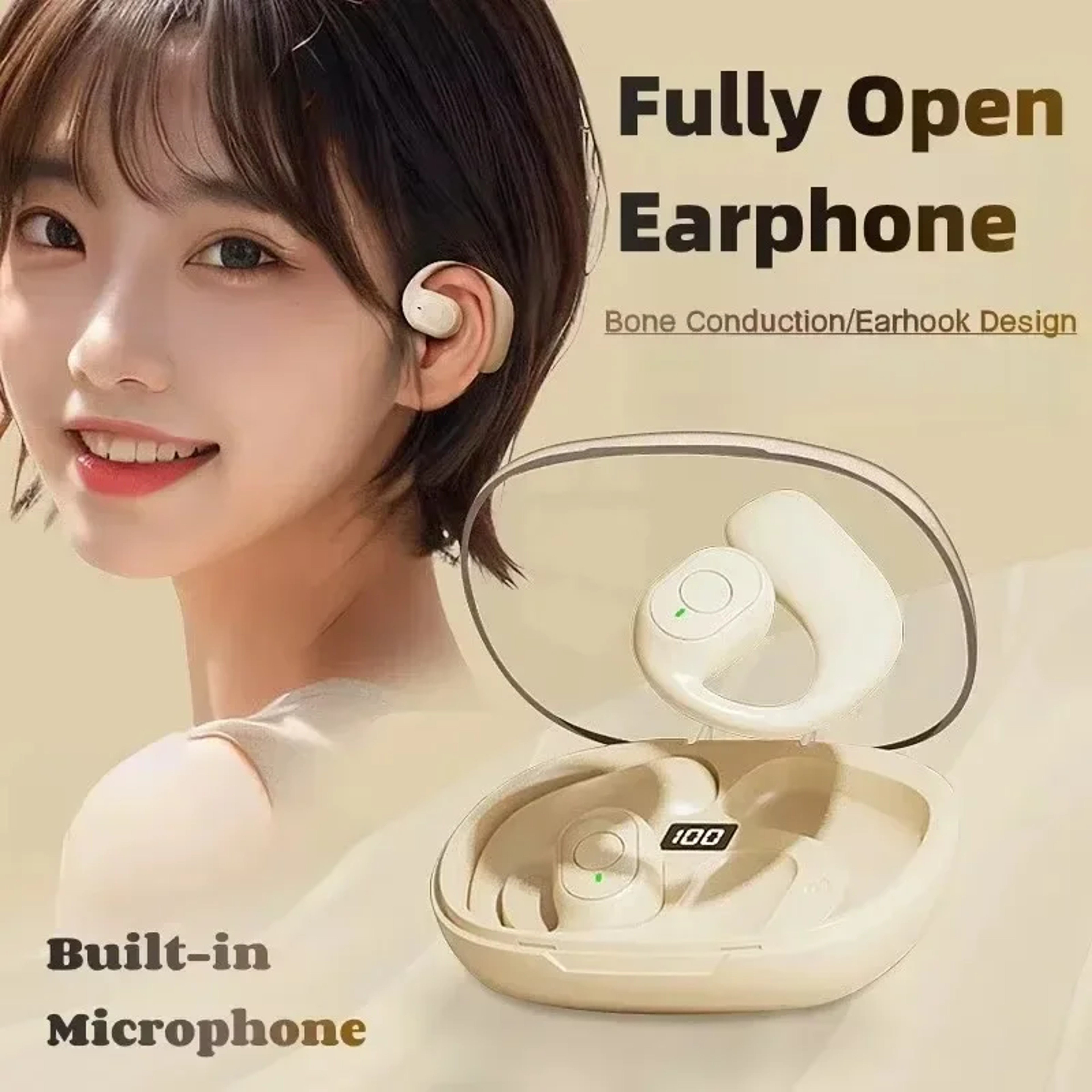 Noise Cancelling Wireless Bluetooth Earphones with Microphone – view 3