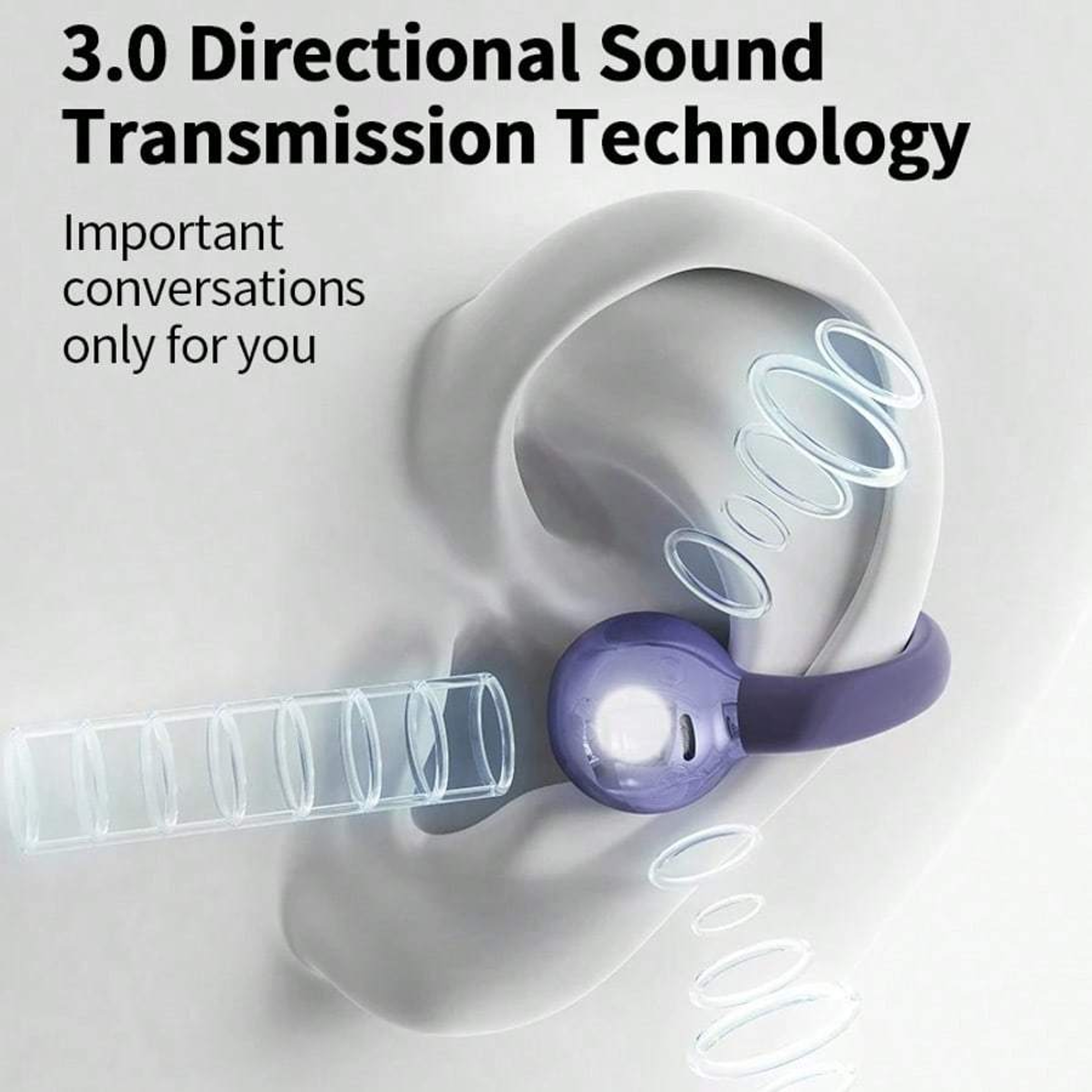 Open Ear Clip On Bone Conduction Earphones with Bluetooth – view 5