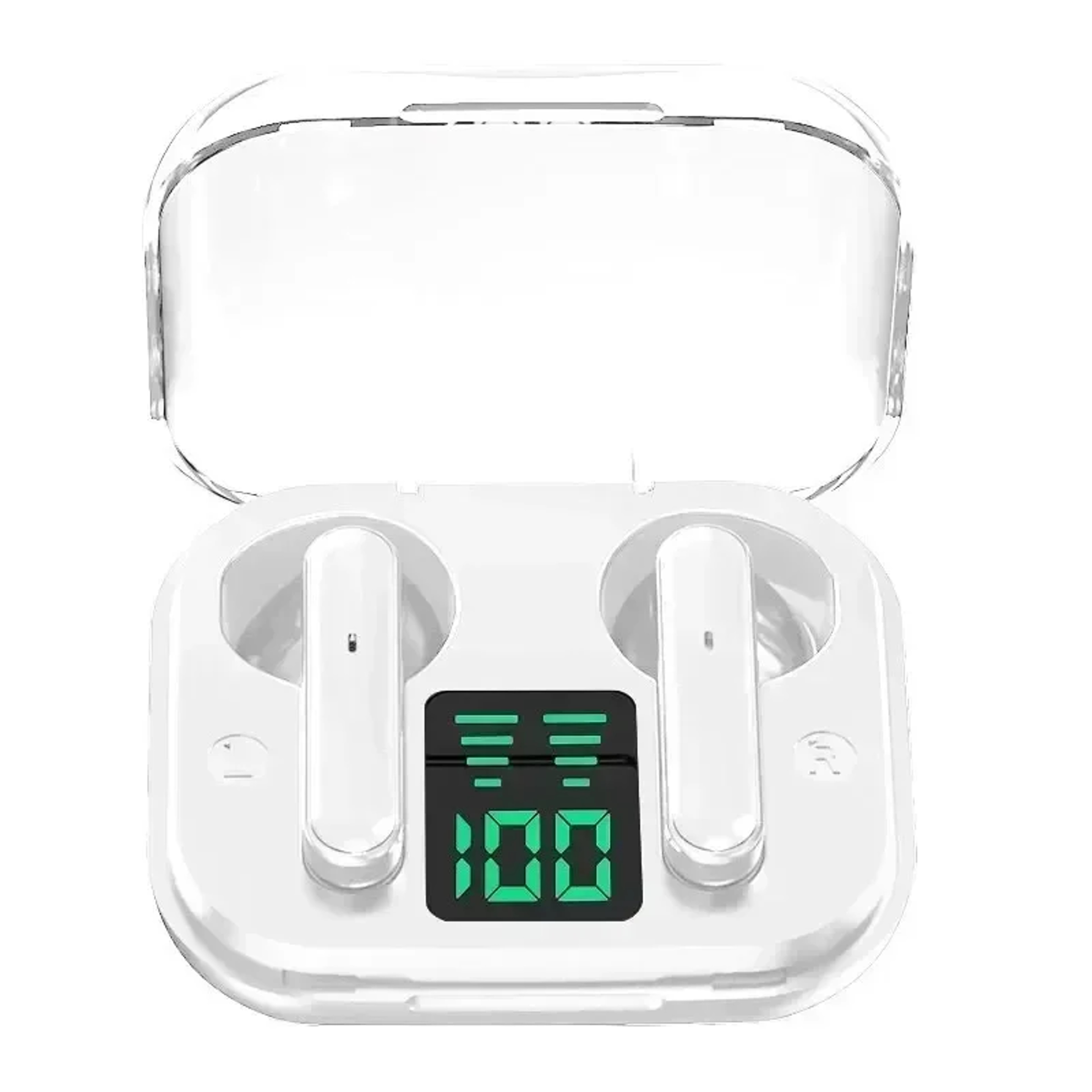 Transparent Wireless Bluetooth Earbuds with ENC Noise Cancelling and LED Display – view 9