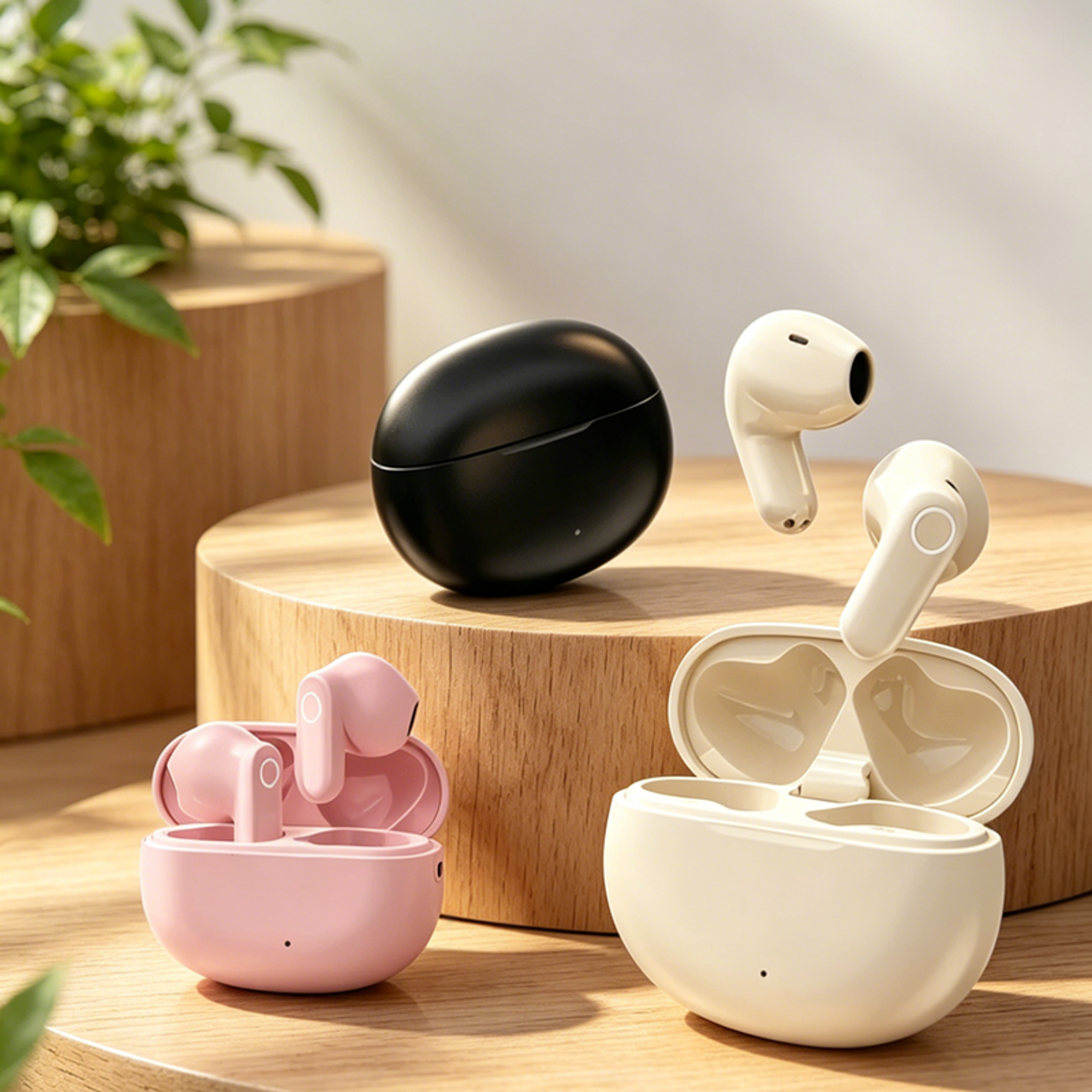 Mini TWS Bluetooth Wireless Earbuds With Noise Cancelling Mic 0