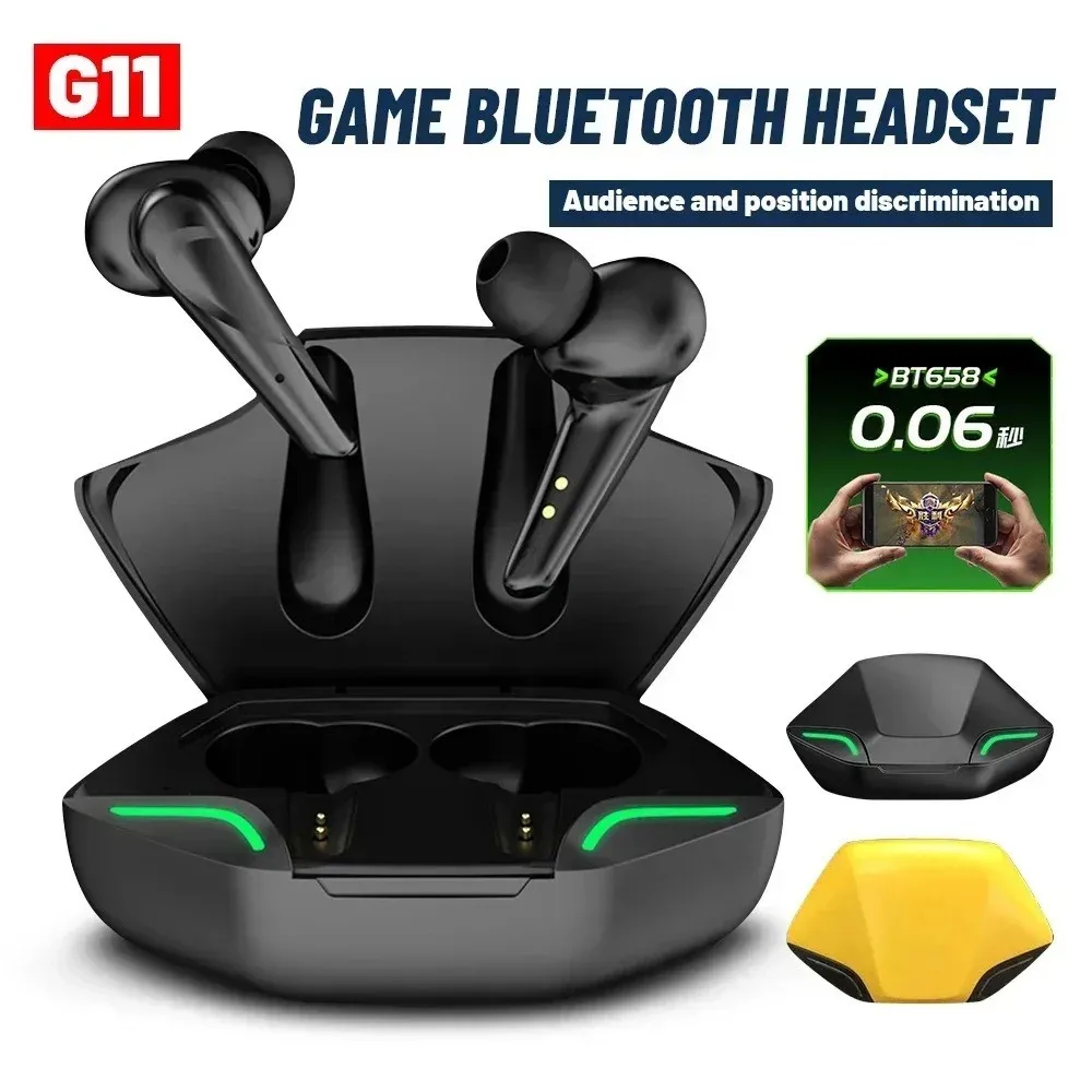 TWS Wireless Bluetooth Earbuds with Charging Case and Mic for Sports Calls and Music – view 2
