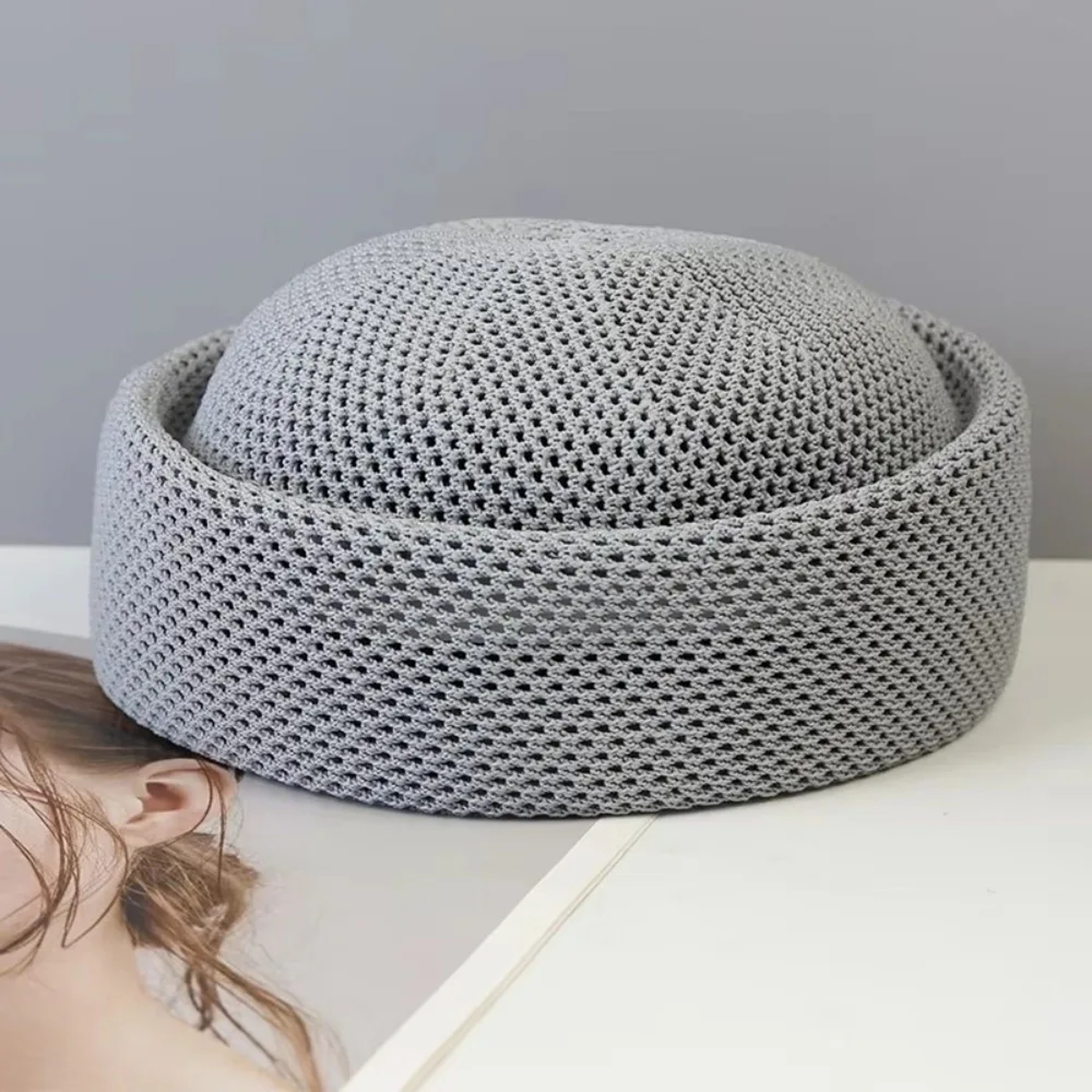 Retro Mesh Painter Beret Cap For Women Adjustable Breathable Summer Sun Hat 5