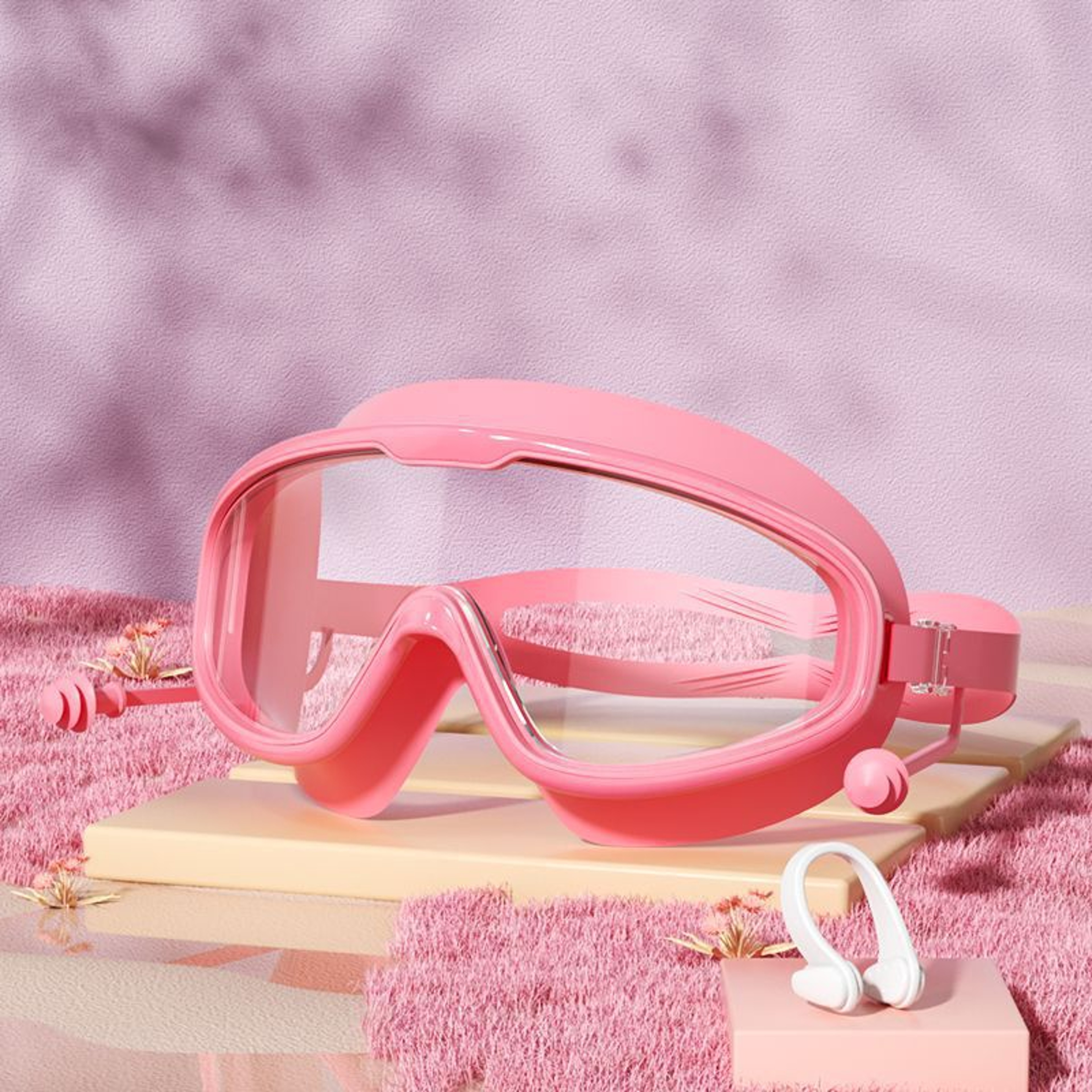 Kids Anti Fog Swim Goggles With Earplugs For Clear Waterproof Vision 5