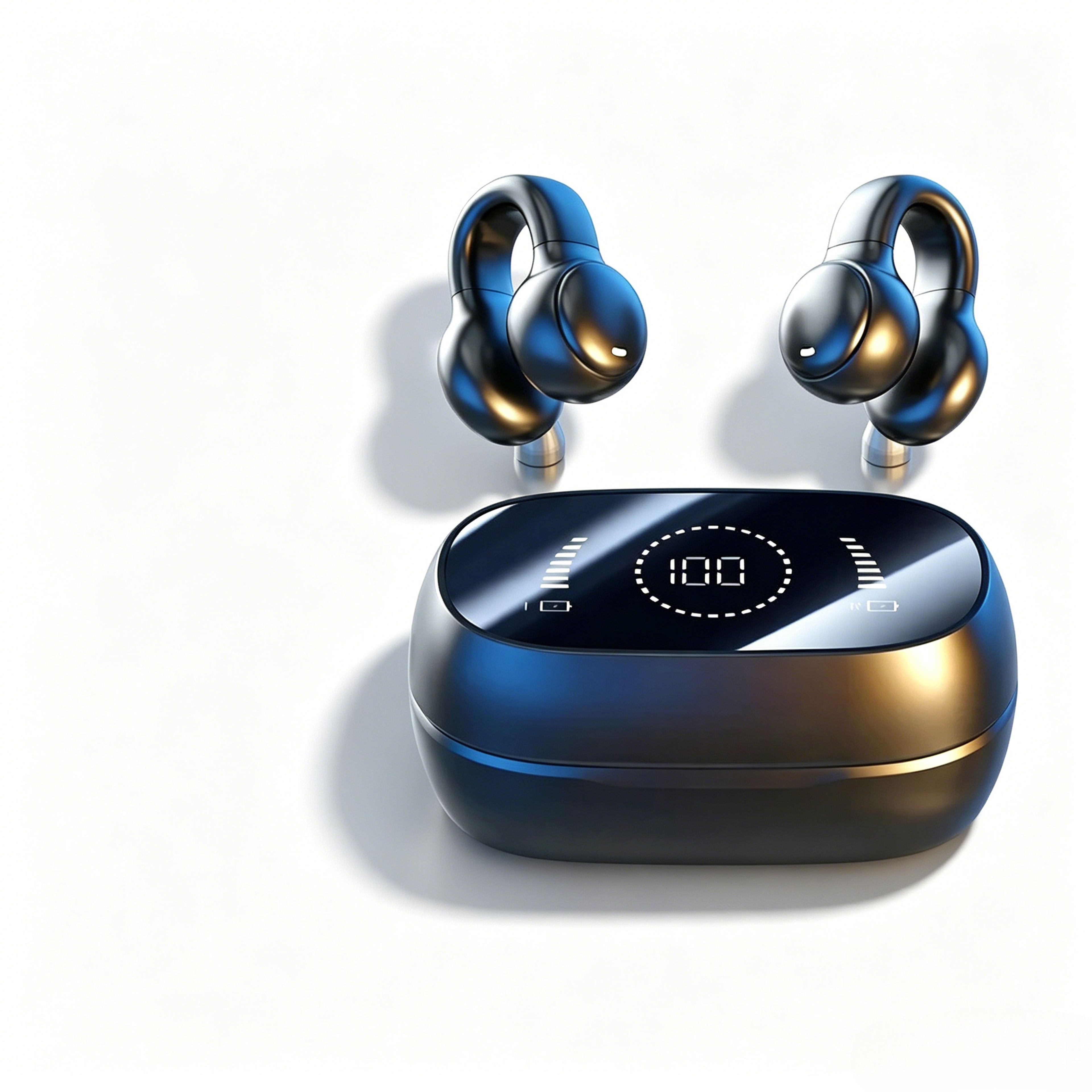 Bone Conduction TWS Wireless Earphones with Noise Cancelling Mic for Sports – view 1