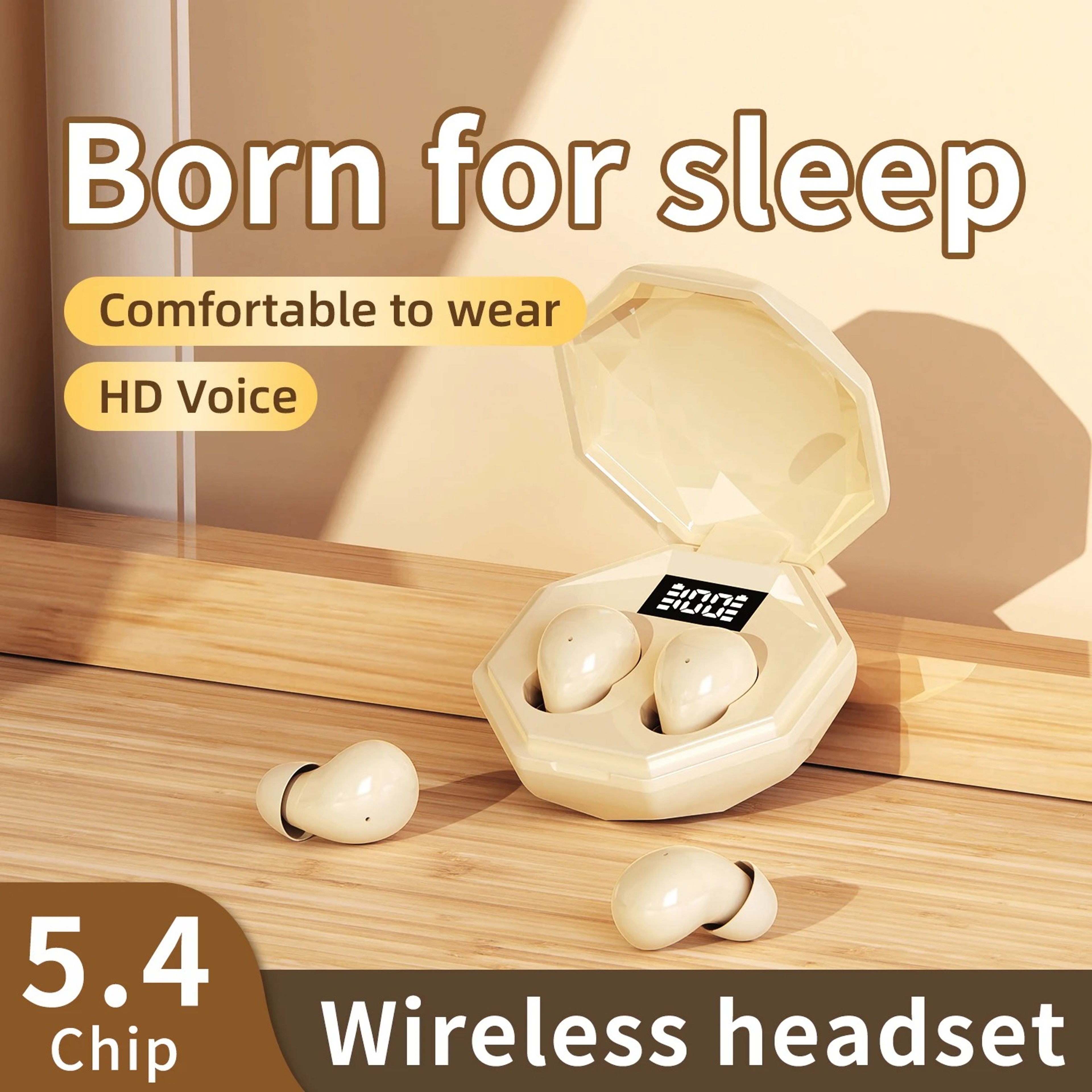 Ultra Thin Sleep Earbuds Invisible Bluetooth Headphones for Side Sleepers – view 6