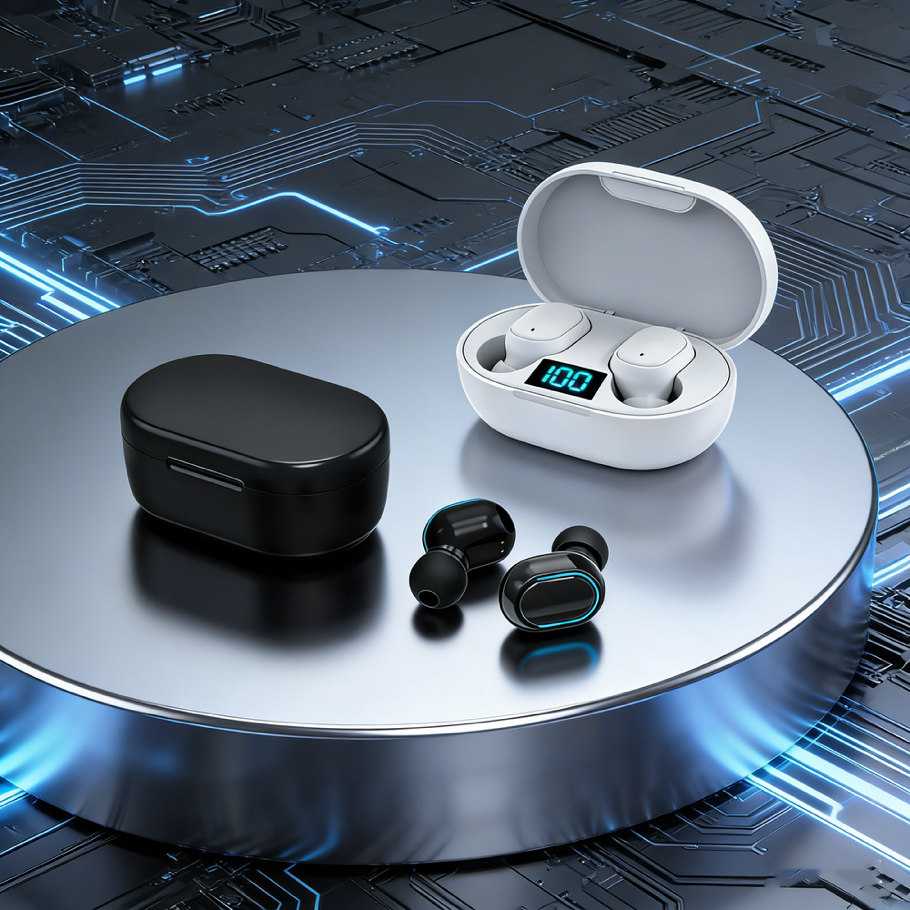 Wireless Earbuds Bluetooth Earphones With Microphone And Noise Cancelling Sound 0
