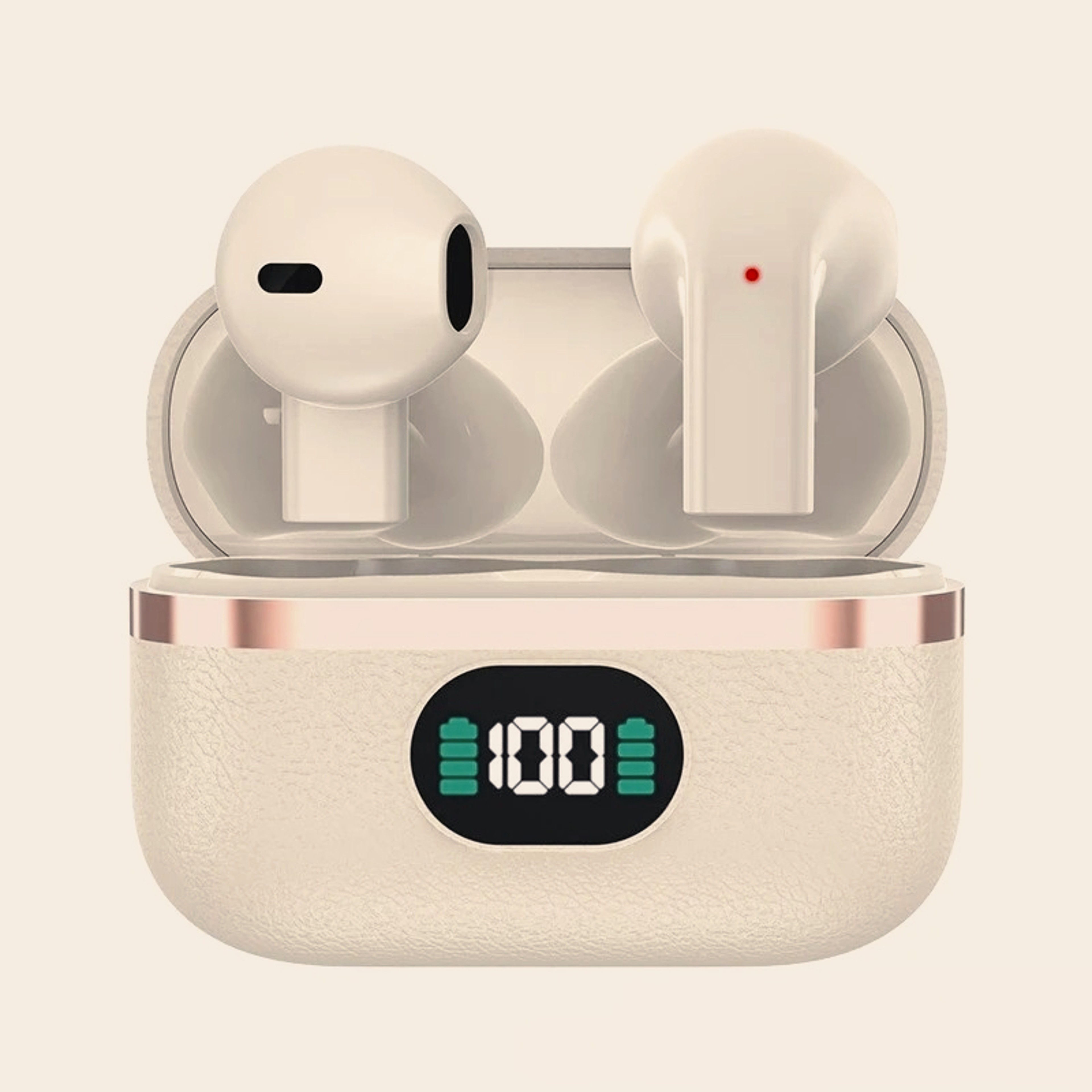 Wireless Bluetooth Earbuds with Mic Display Long Battery Life Semi In Ear Earphones – view 1