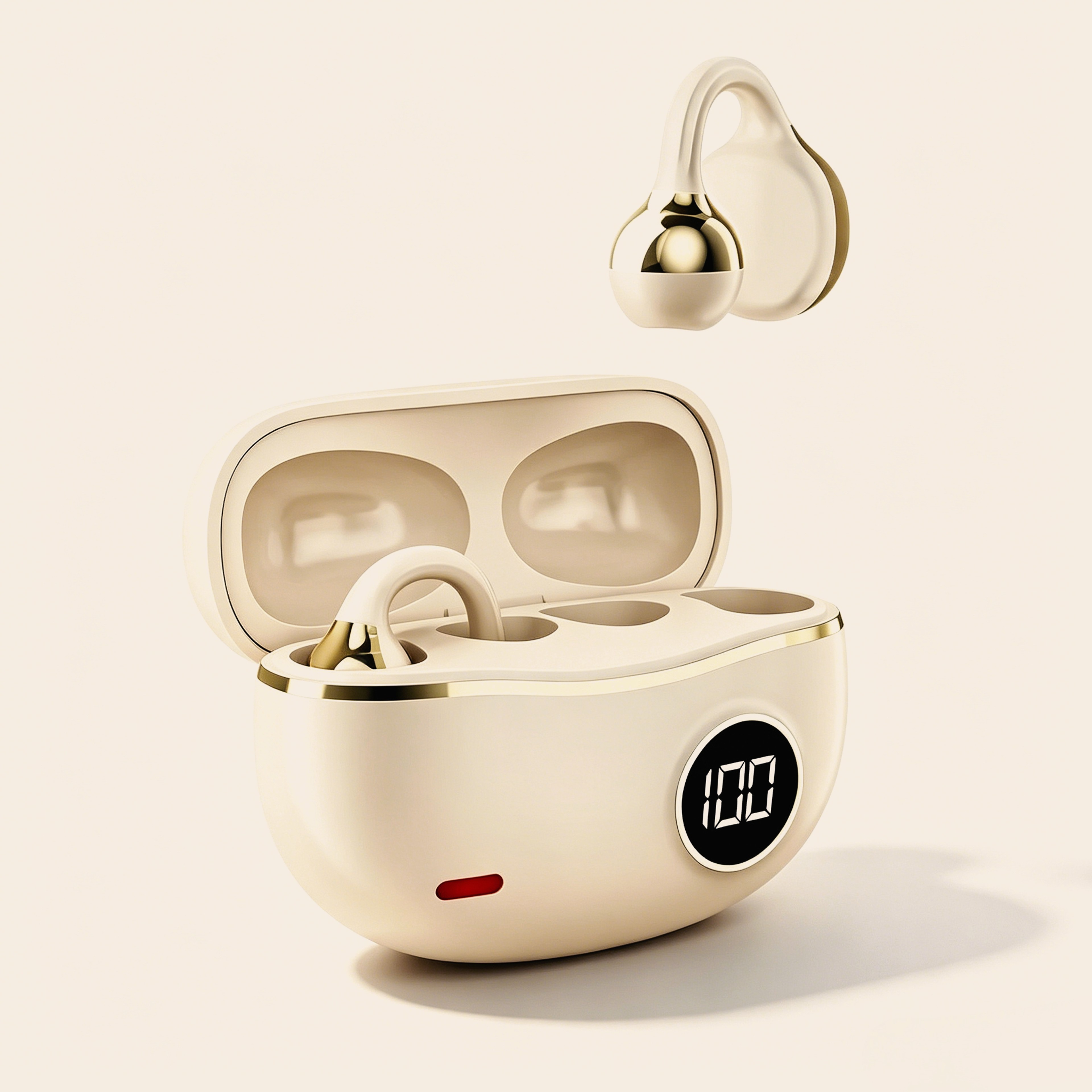 Premium Wireless Bluetooth Earbuds with Digital Battery Display HiFi Stereo Sound and Clear Call Mic – view 1