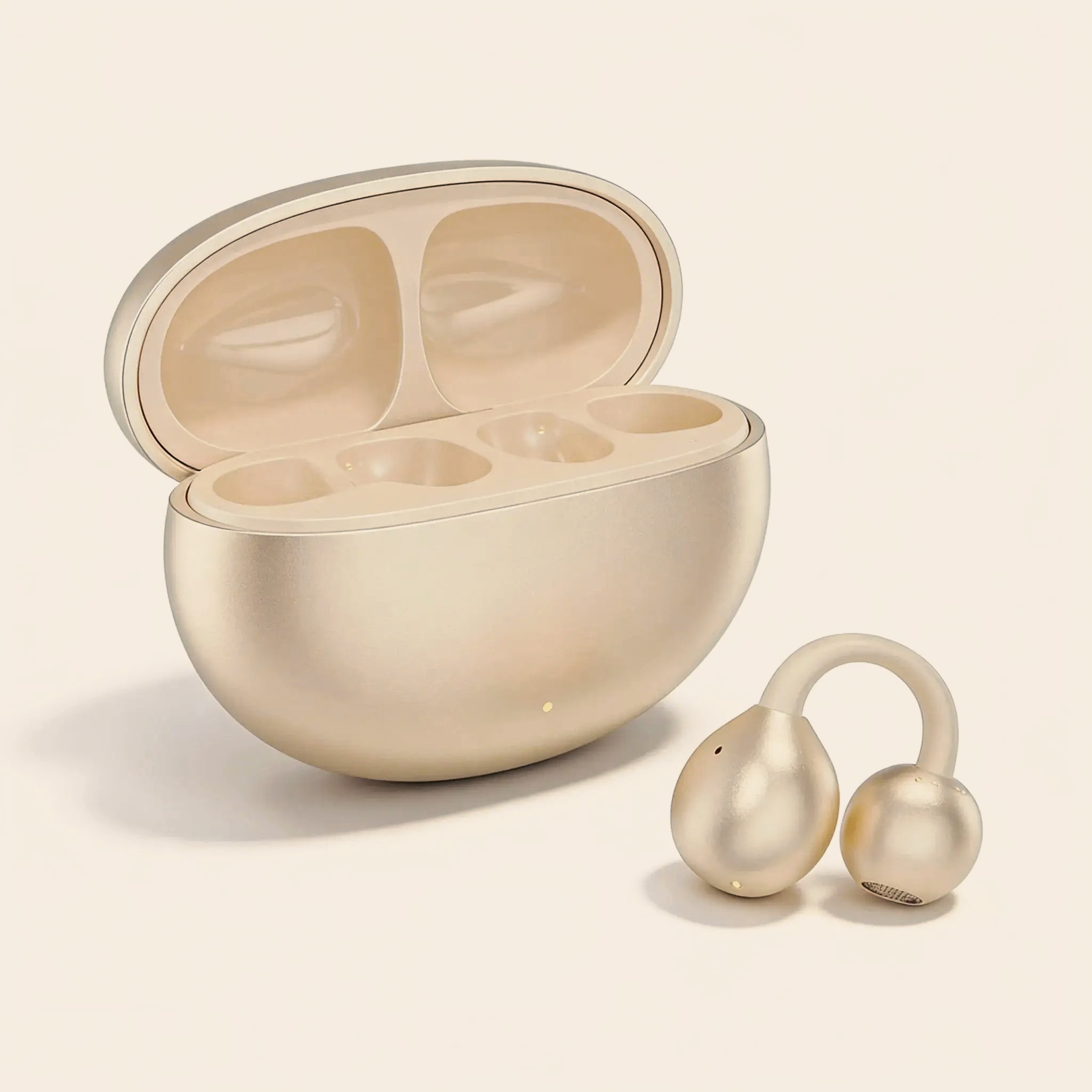 Wireless Bluetooth Headphones Open Ear Clip Earbuds With Noise Cancellation Touch Control Mic 0