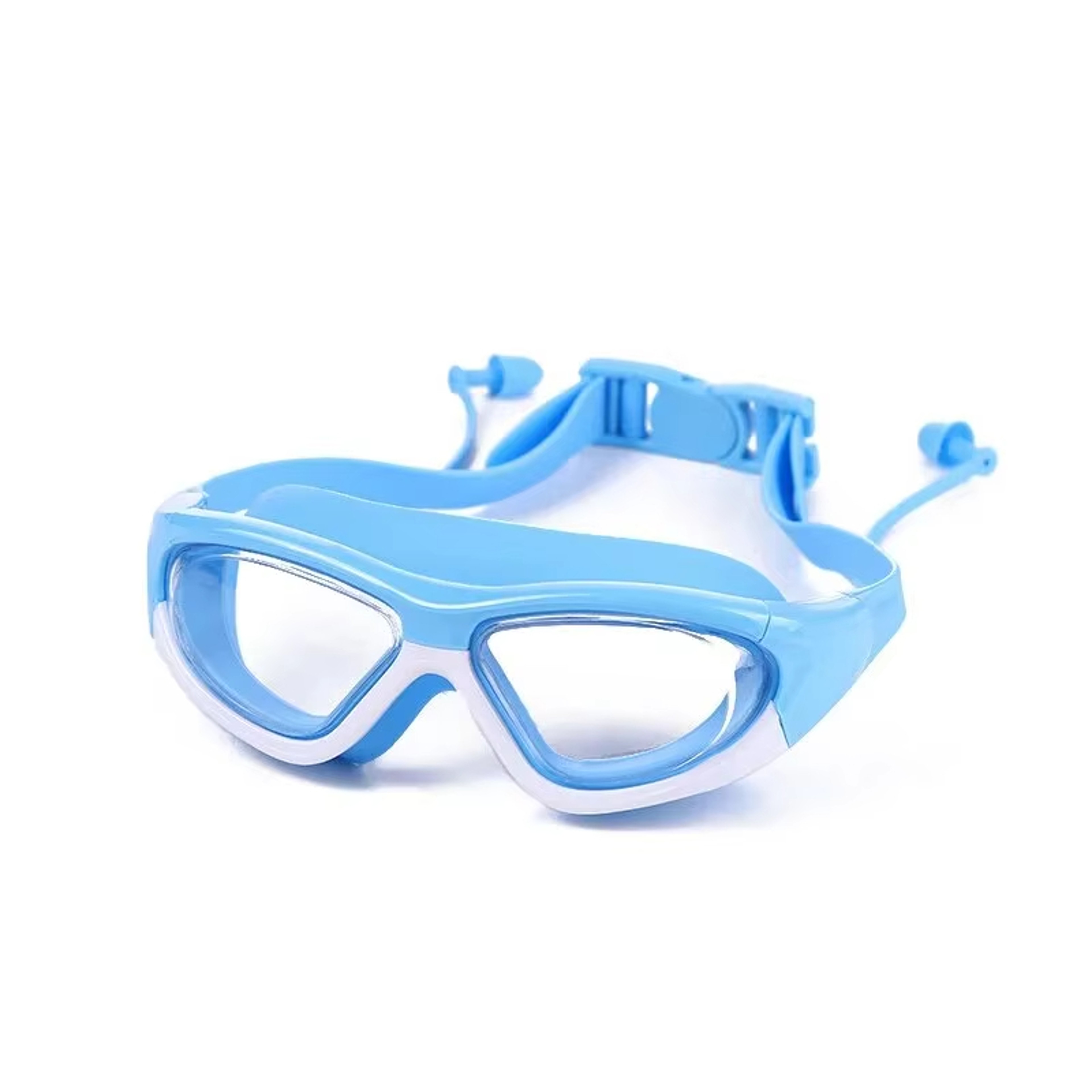 Kids Waterproof Anti Fog Swimming Goggles With Silicone Earplugs For Clear Pool Fun 3