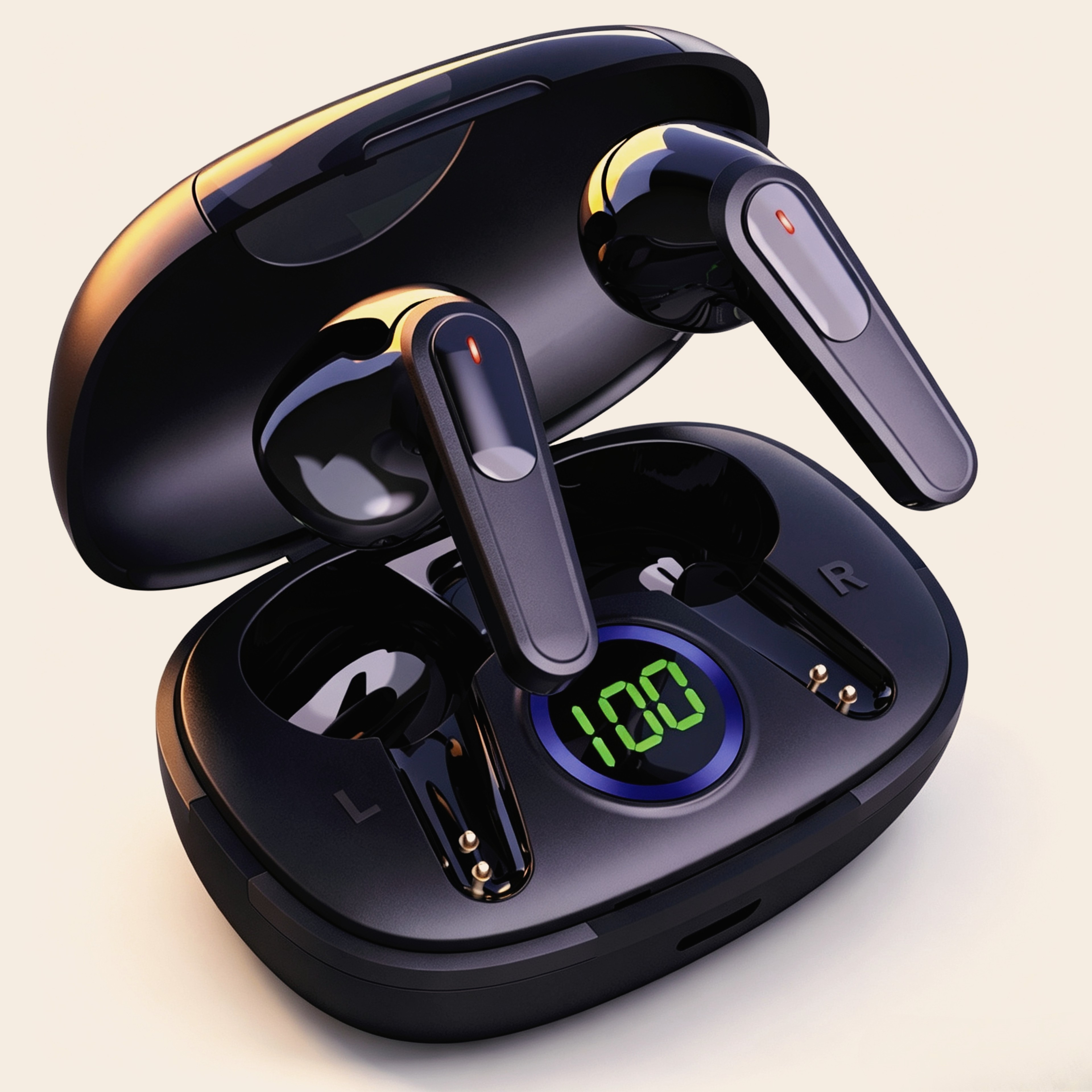 Mini Slim Wireless Bluetooth Earbuds with Noise Reduction and Clear Call Mic – view 1