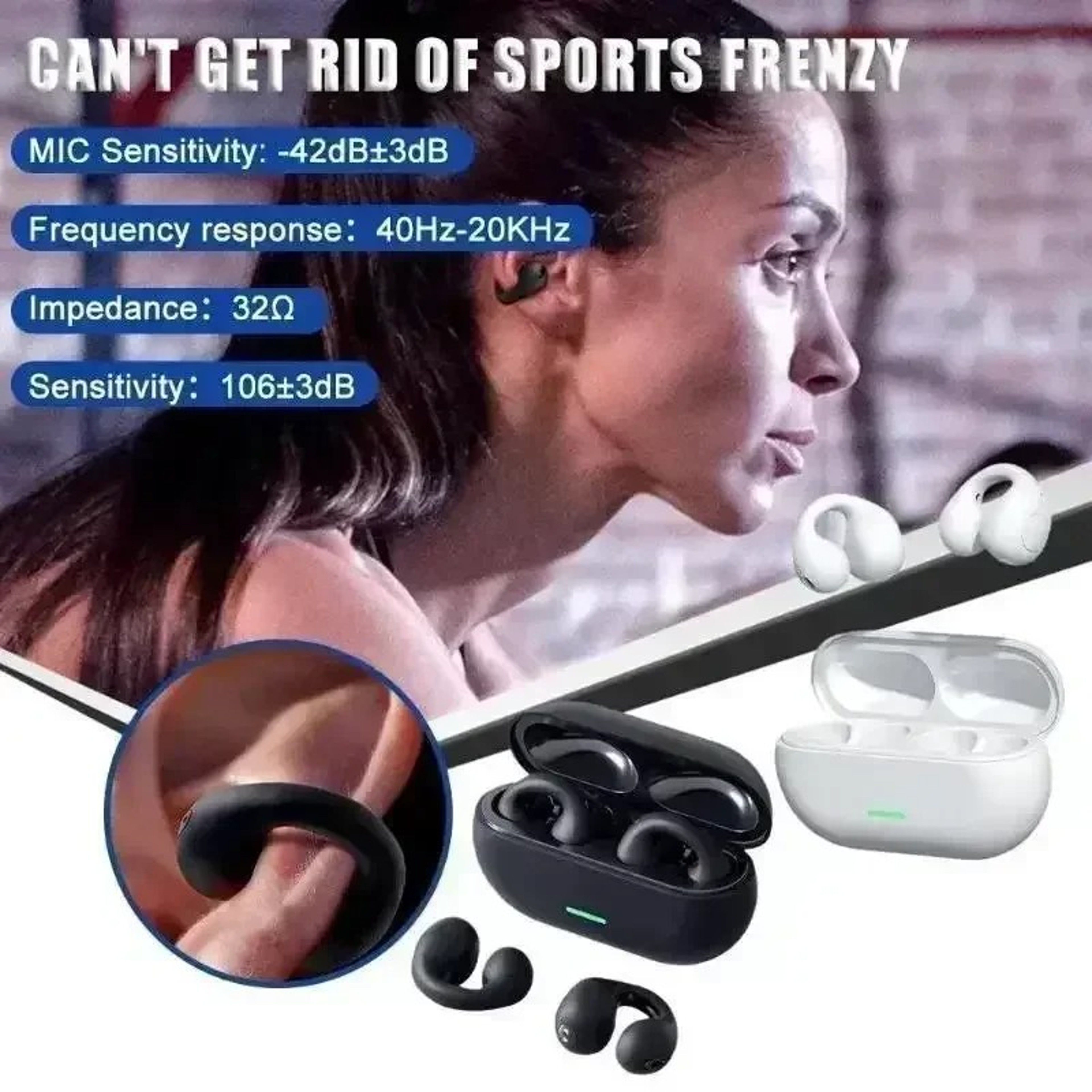 Open Ear Bone Conduction Headphones with Bluetooth – view 6