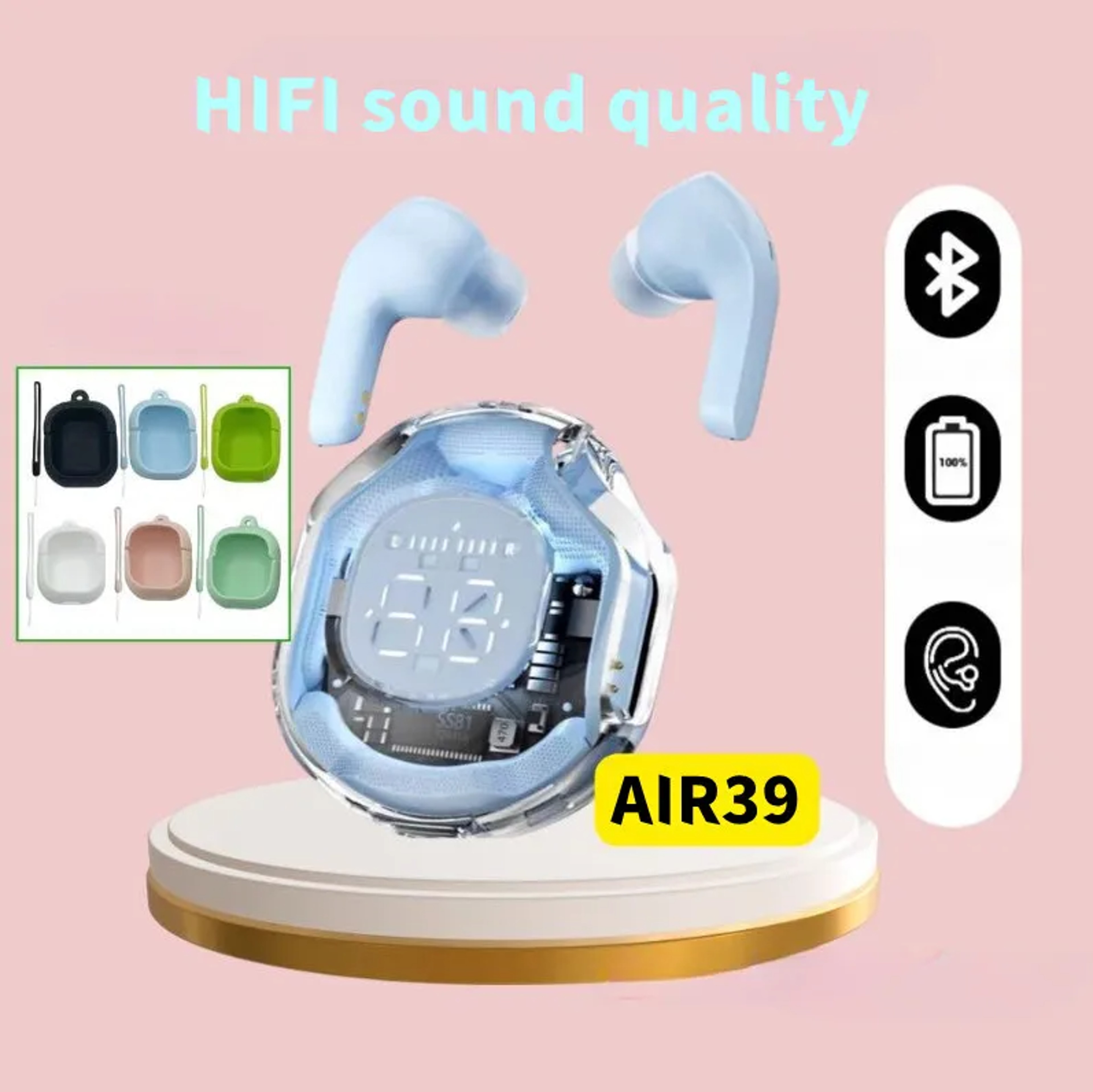 Bluetooth Gaming Earbuds with HiFi Bass – view 1