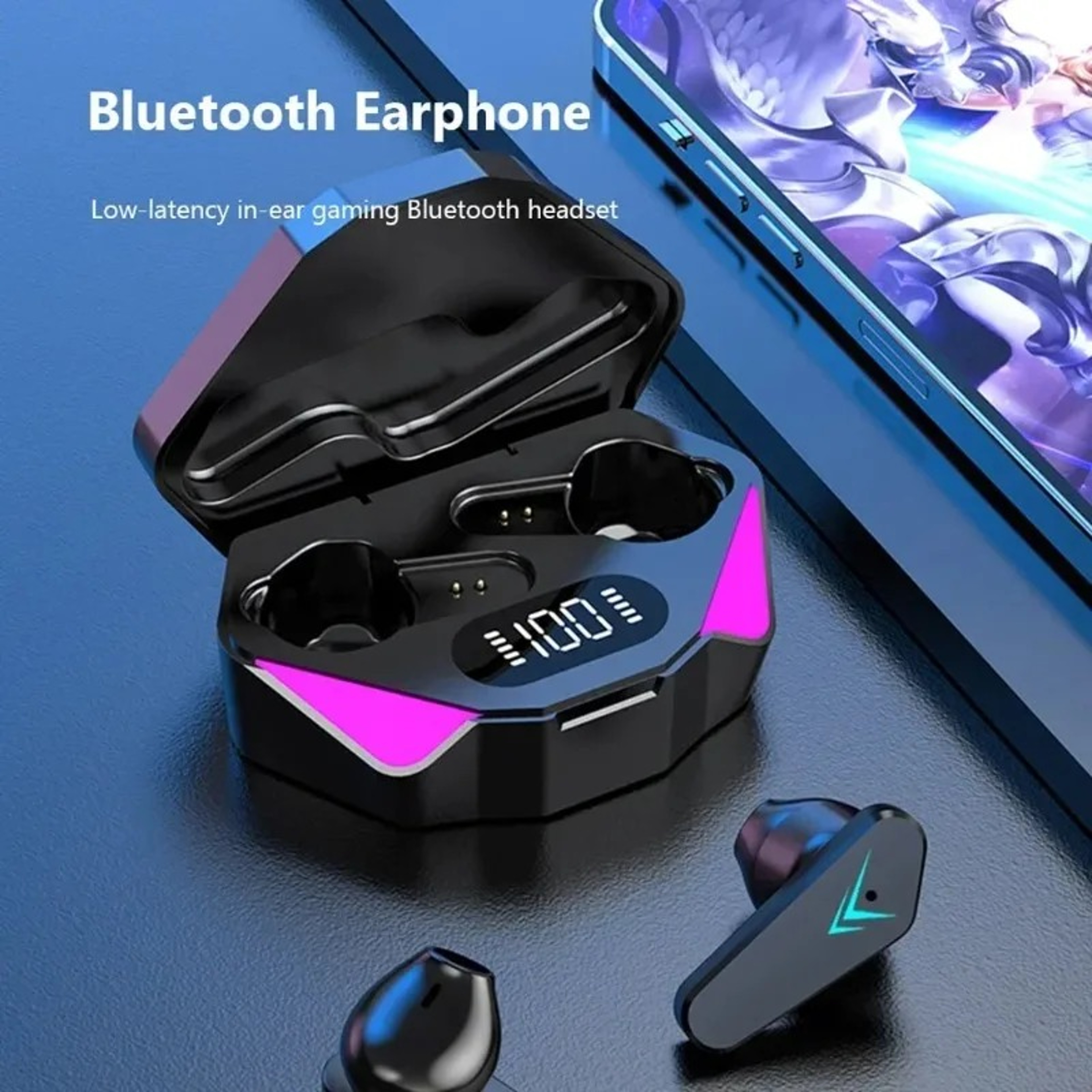 Low Latency Wireless Gaming headset Earbuds with Mic – view 4