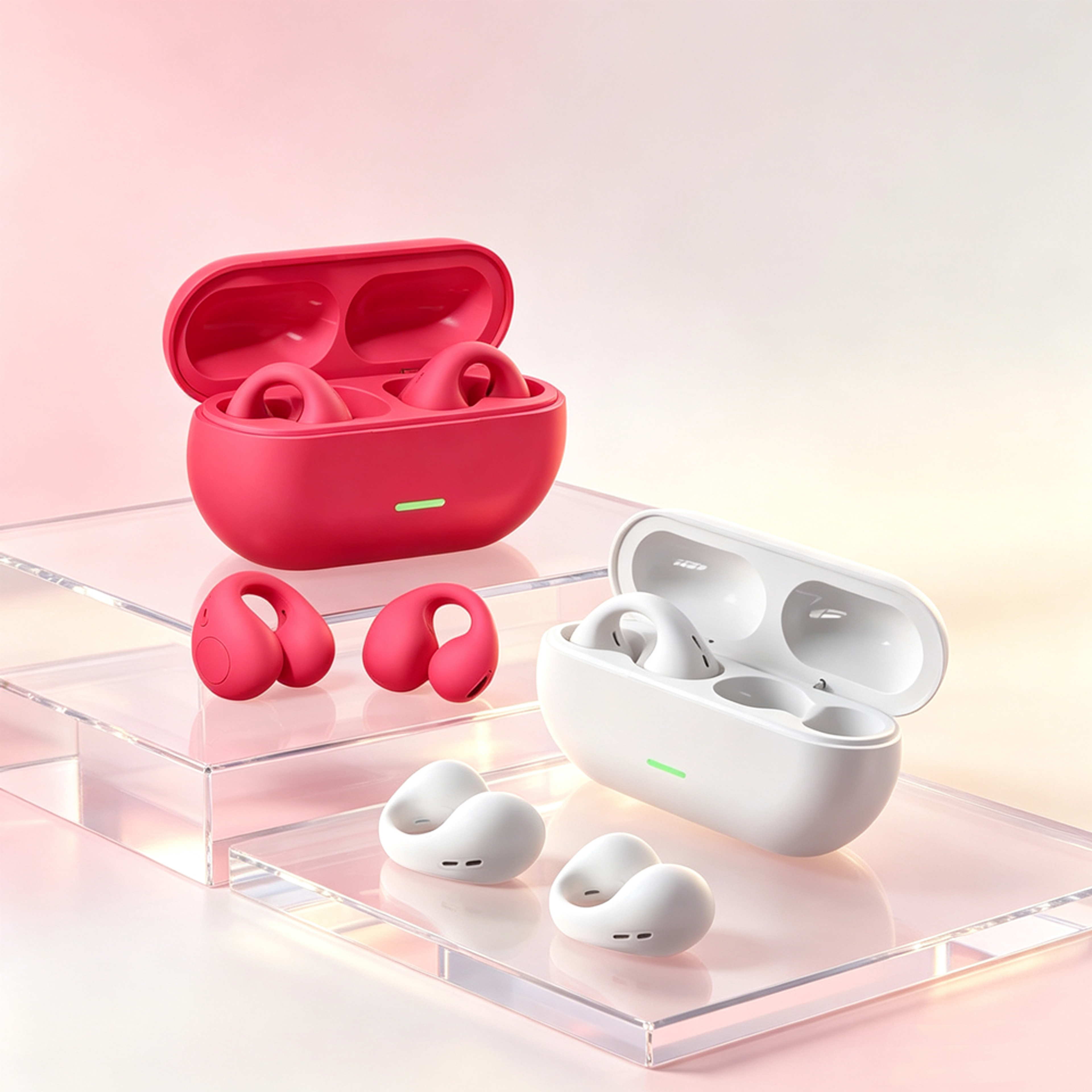 Open Ear Clip Earbuds Wireless Bluetooth Headphones with ENC Mic for Comfortable All Day Listening – view 1