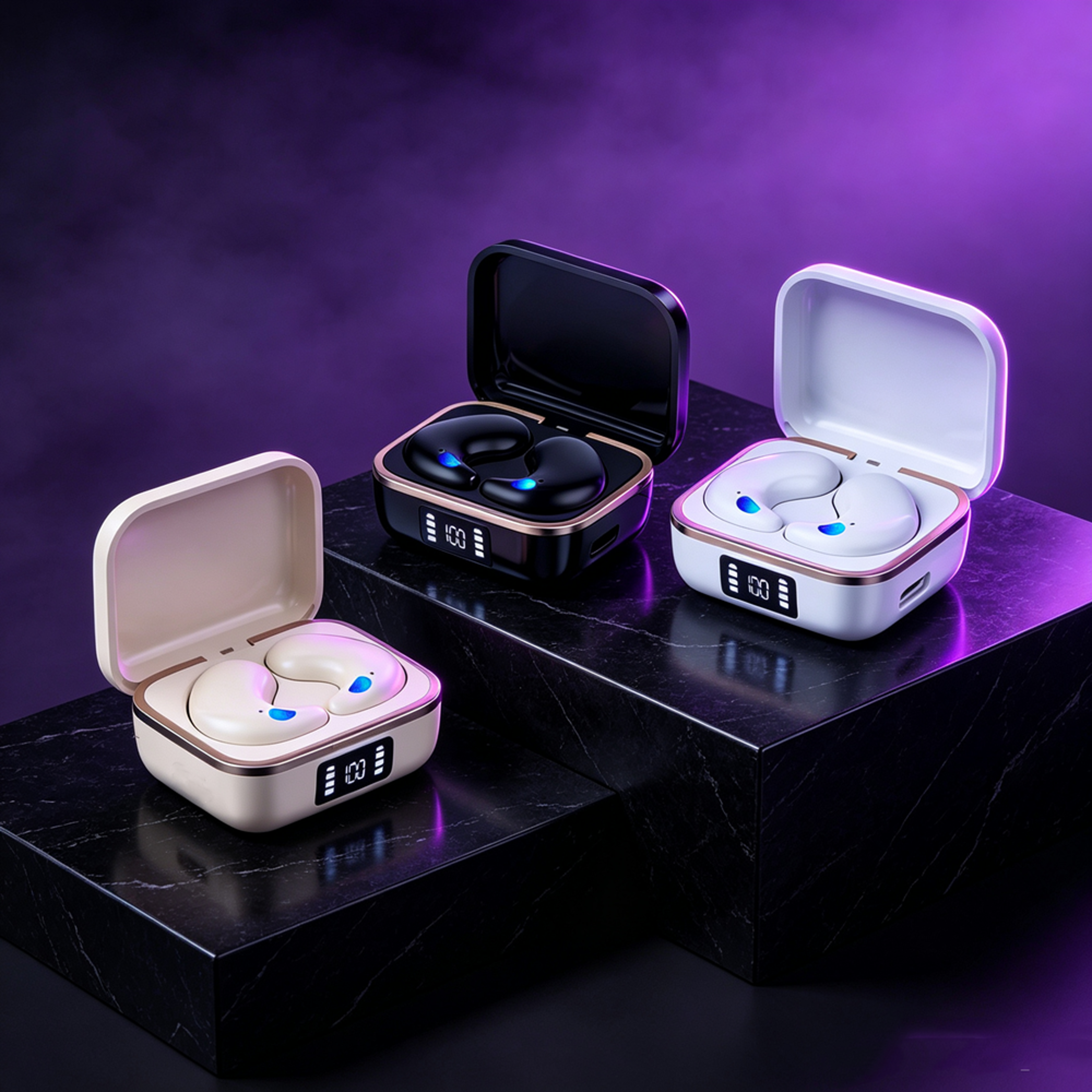 Mini Sleeping Earbuds Wireless Bluetooth Headphones with Hidden Stereo Design and HD Mic – view 1