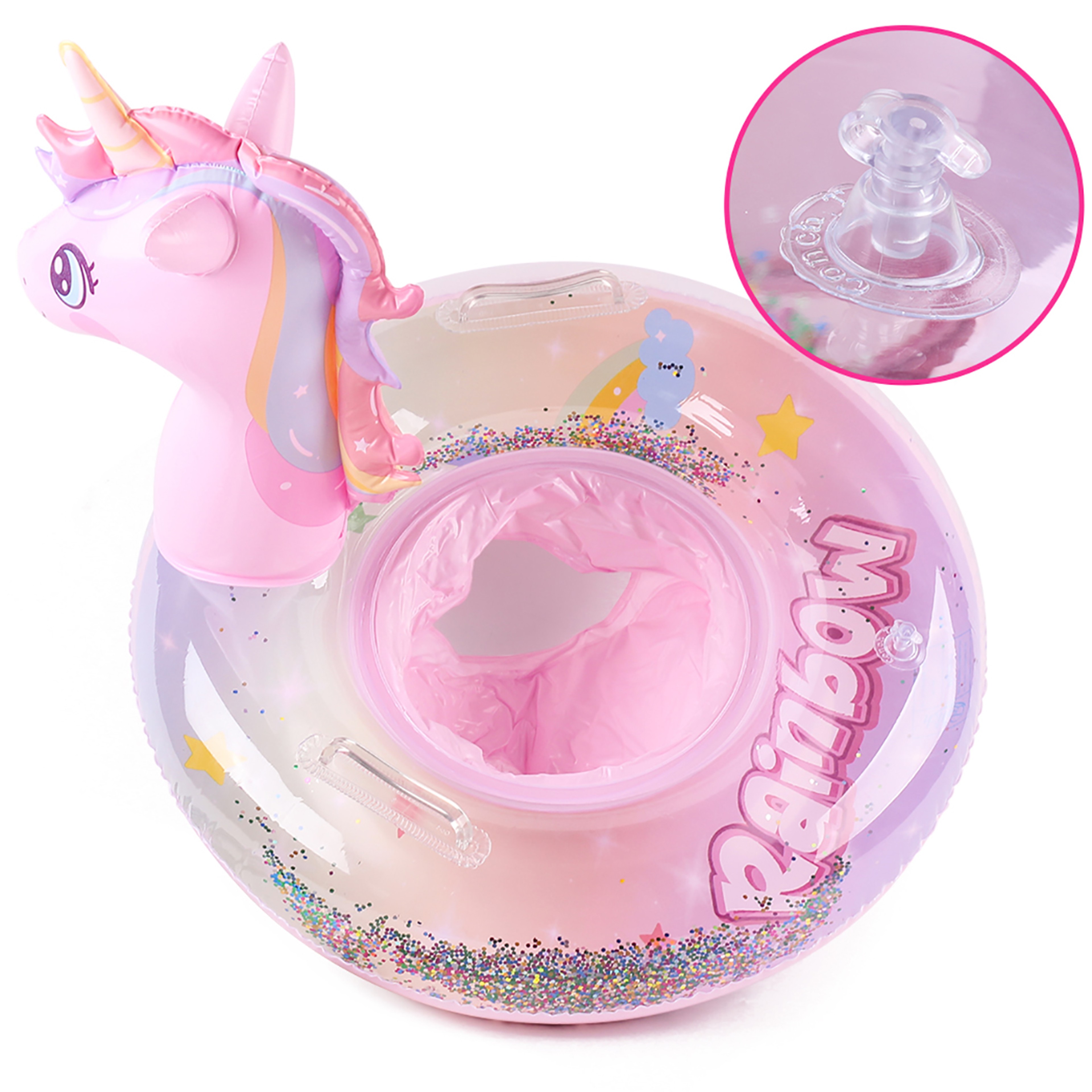 Unicorn Swim Float for Kids Inflatable Pool Float Ring for Toddlers Ages – view 4