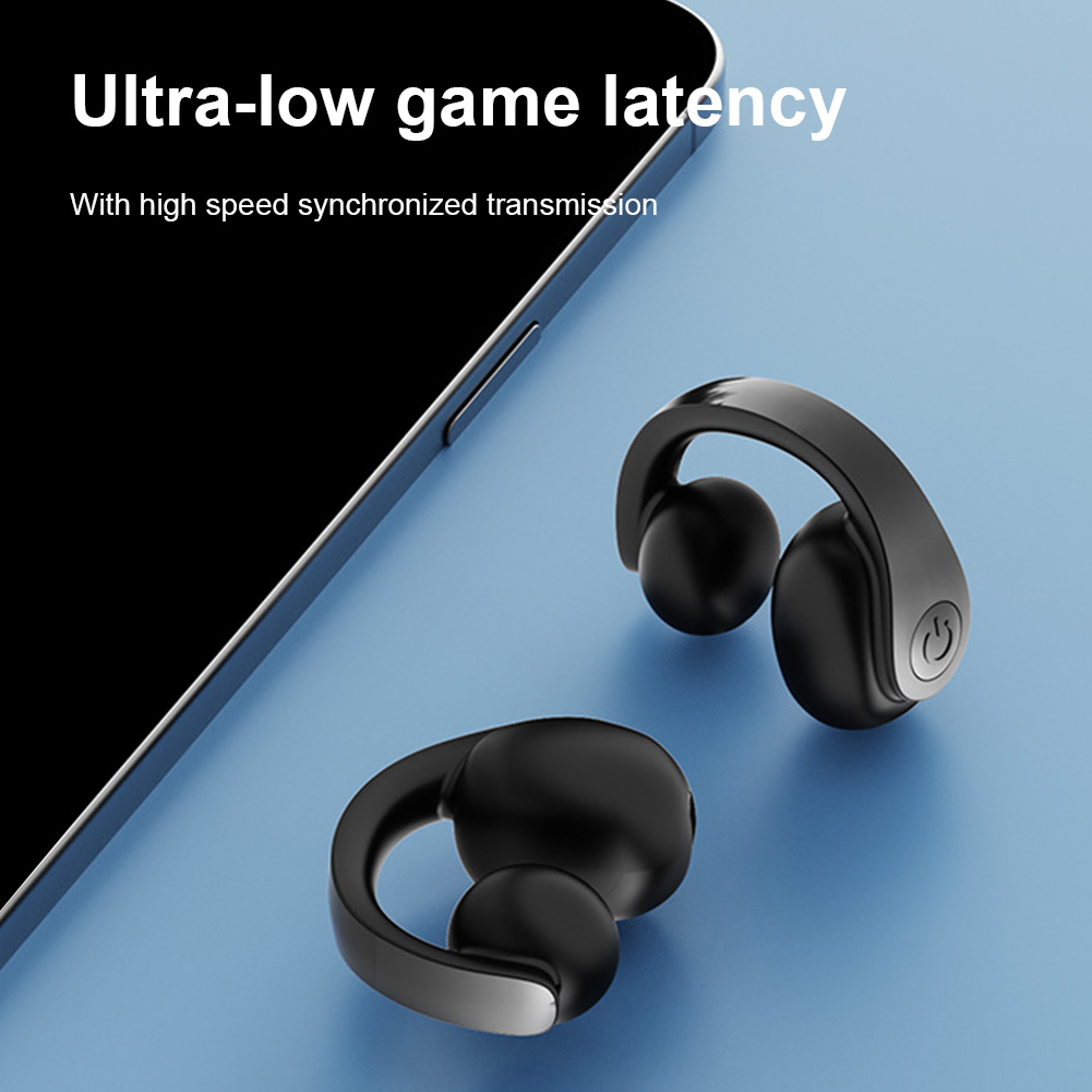 Open Ear Clip Bluetooth Wireless Earphones With Noise Reduction For Running Workout 1