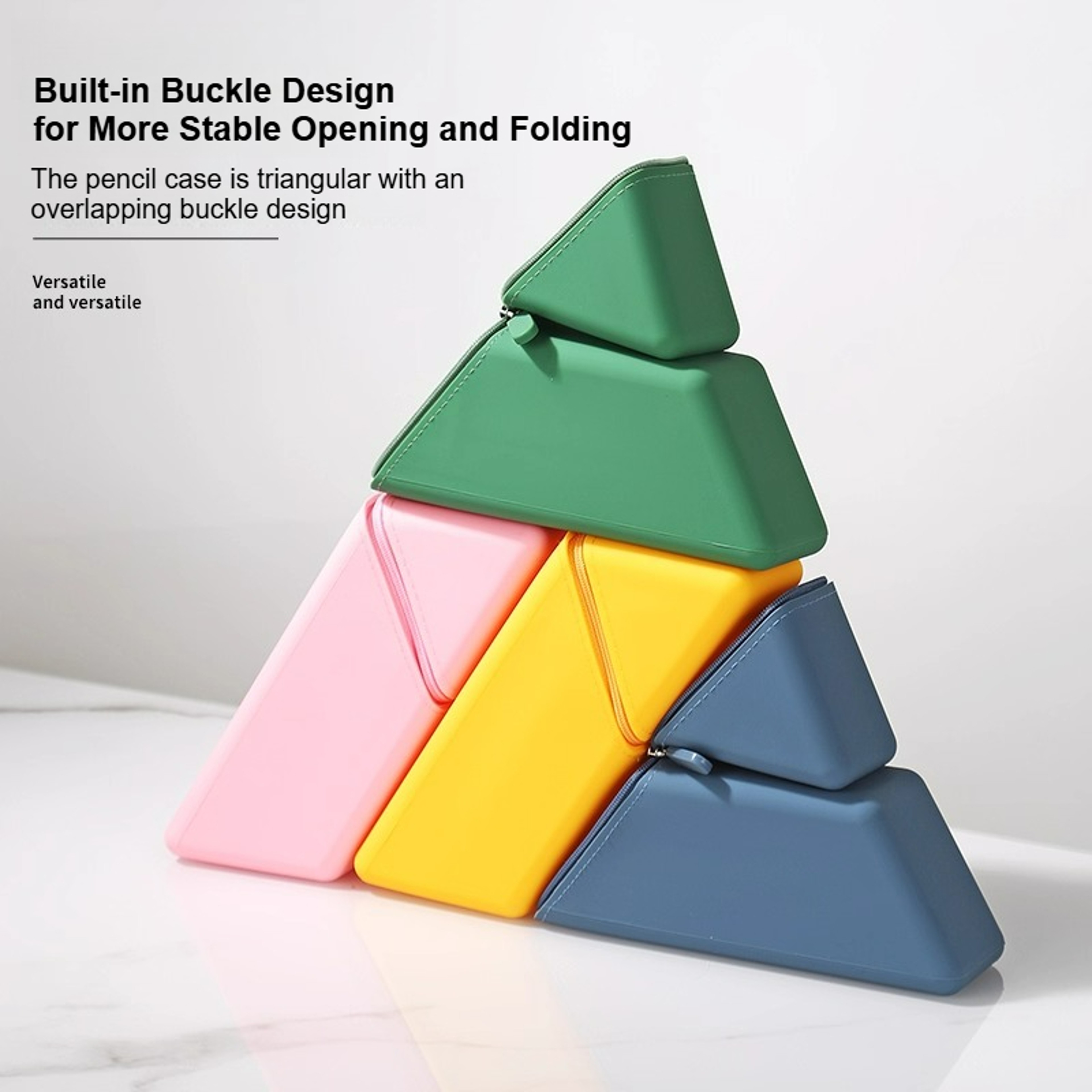 Creative Silicone Pencil Case Large Capacity Multi Layer Pen Holder for School Office Desk Storage – view 4