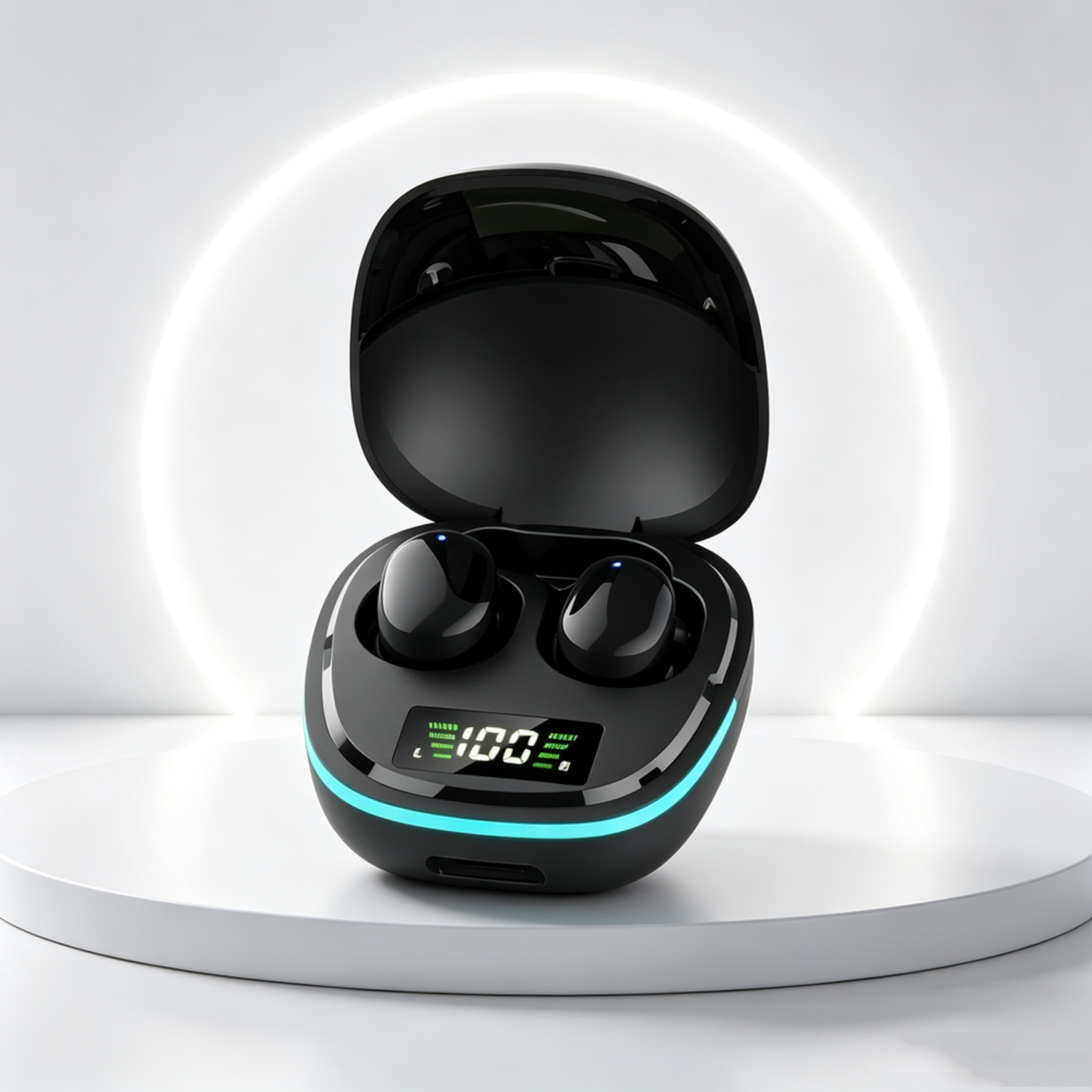 TWS Wireless Bluetooth Earphones with Touch Control LED Display and Stereo Sound – view 1