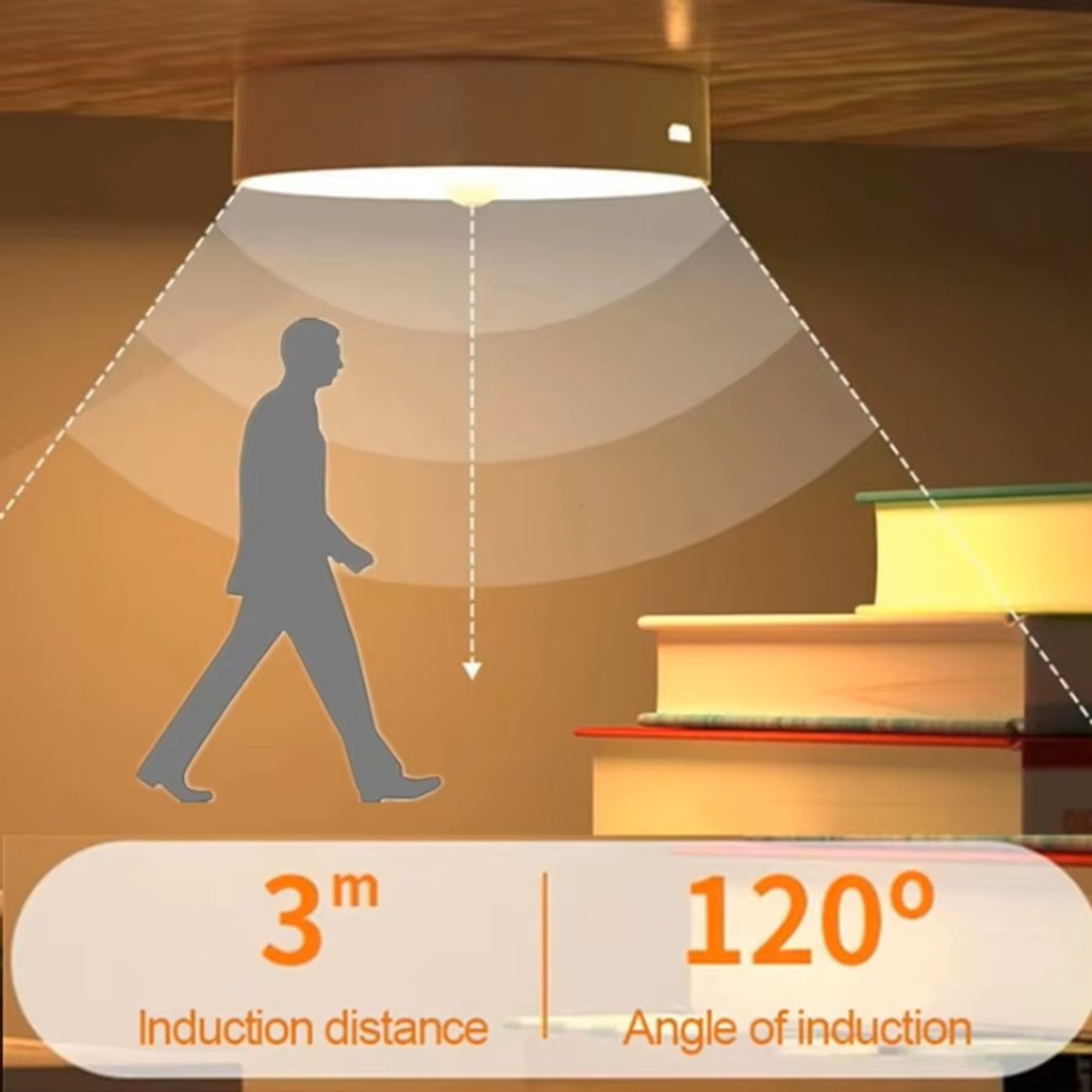 Motion Sensor LED Night Light LED Wireless Automatic Light for Bedroom Hallway and Home – view 2