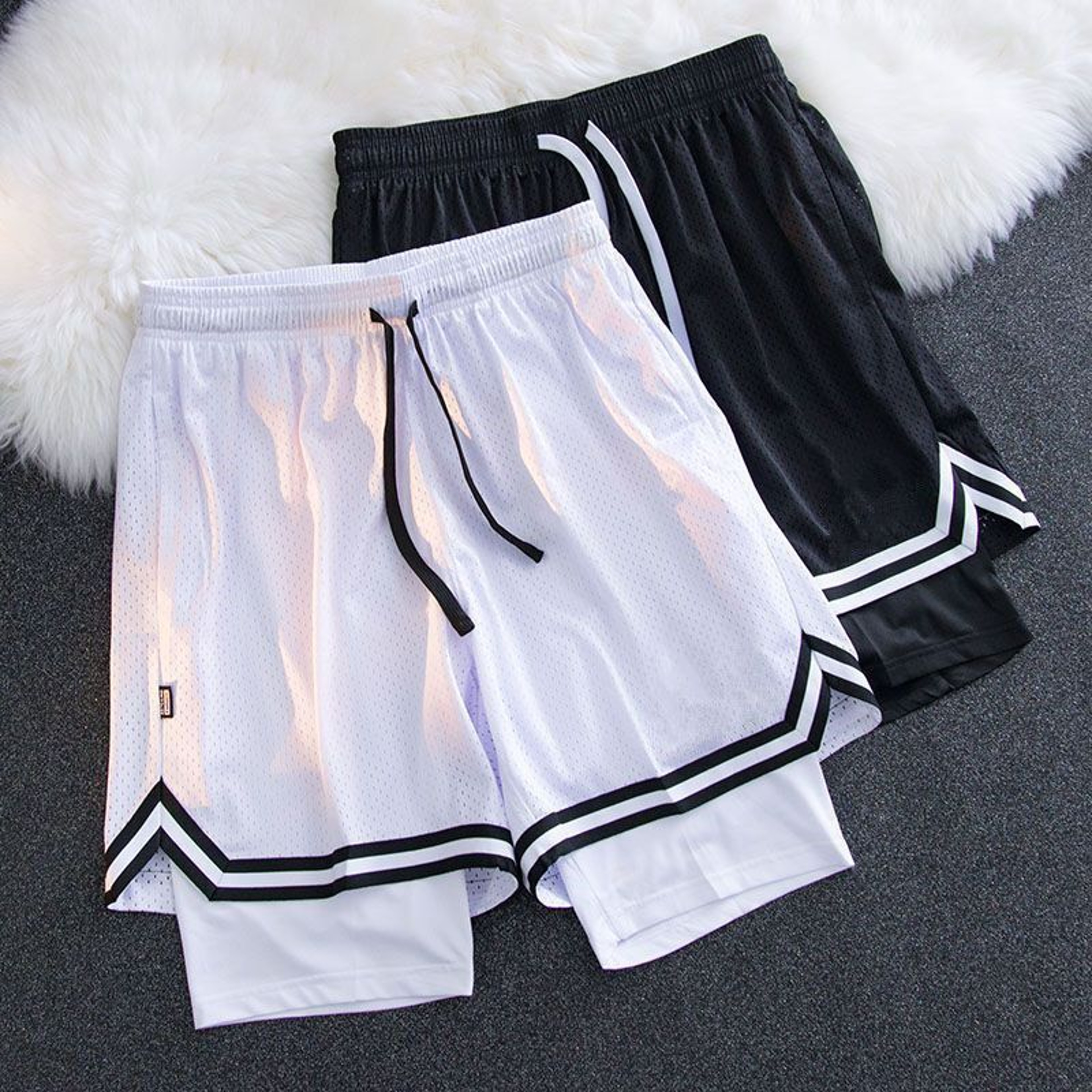 Men Basketball Shorts Quick Dry Running Gym Workout Training Shorts 0