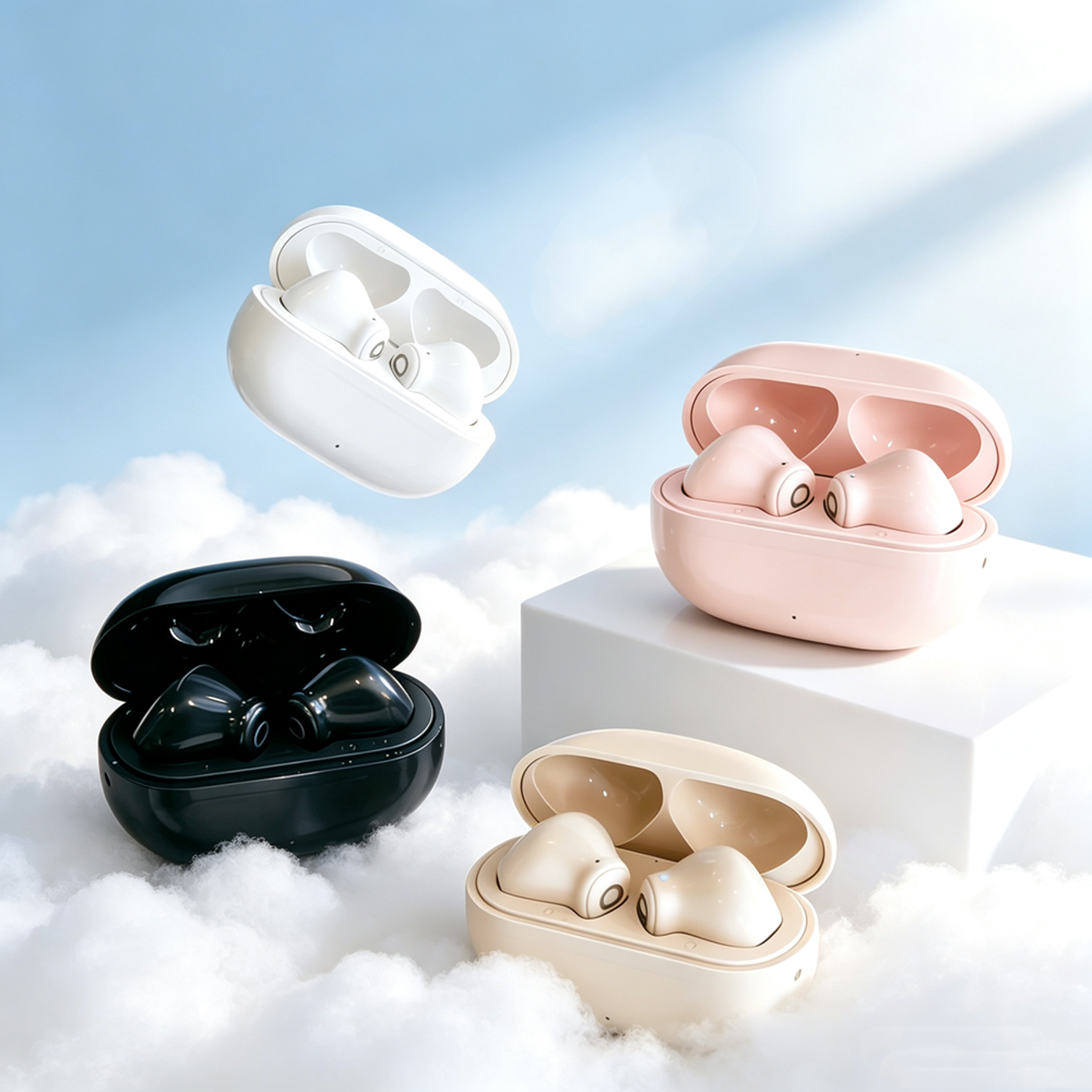 Wireless Bluetooth Earbuds with Memory Foam Comfort Cushions Premium Headphones – view 2