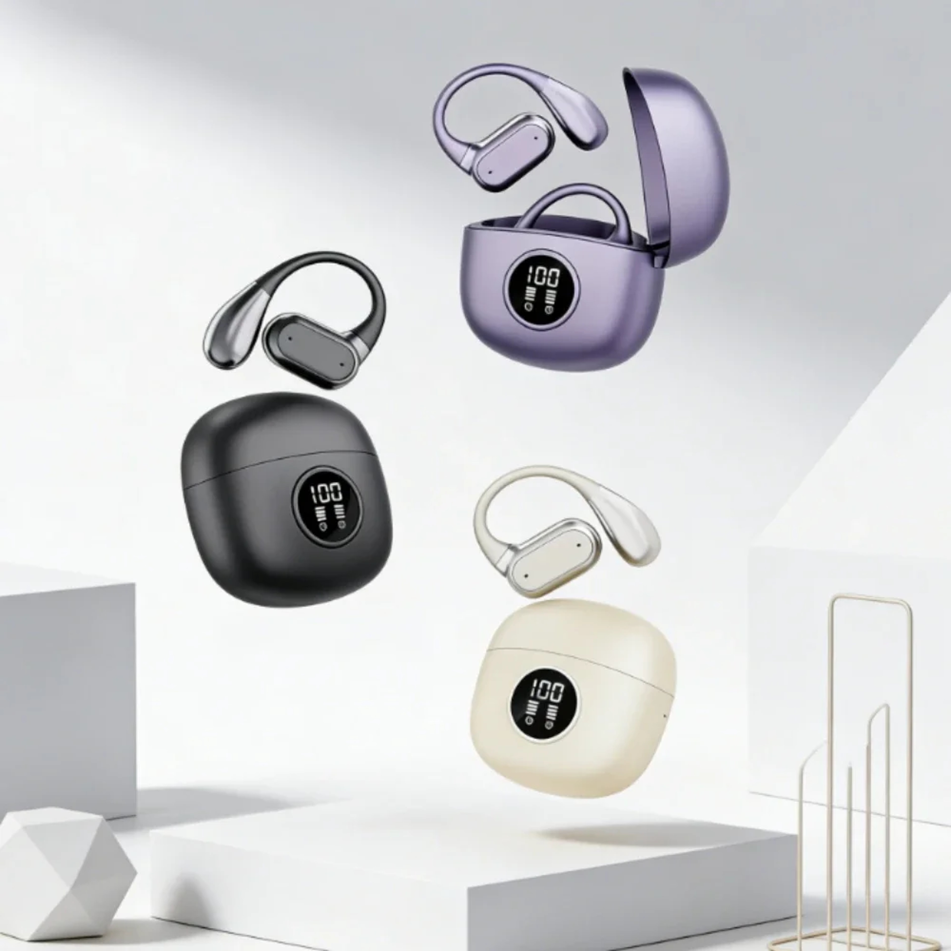 Wireless Bluetooth Earbuds Compact Wireless Headphones with Portable Charging Case – view 3