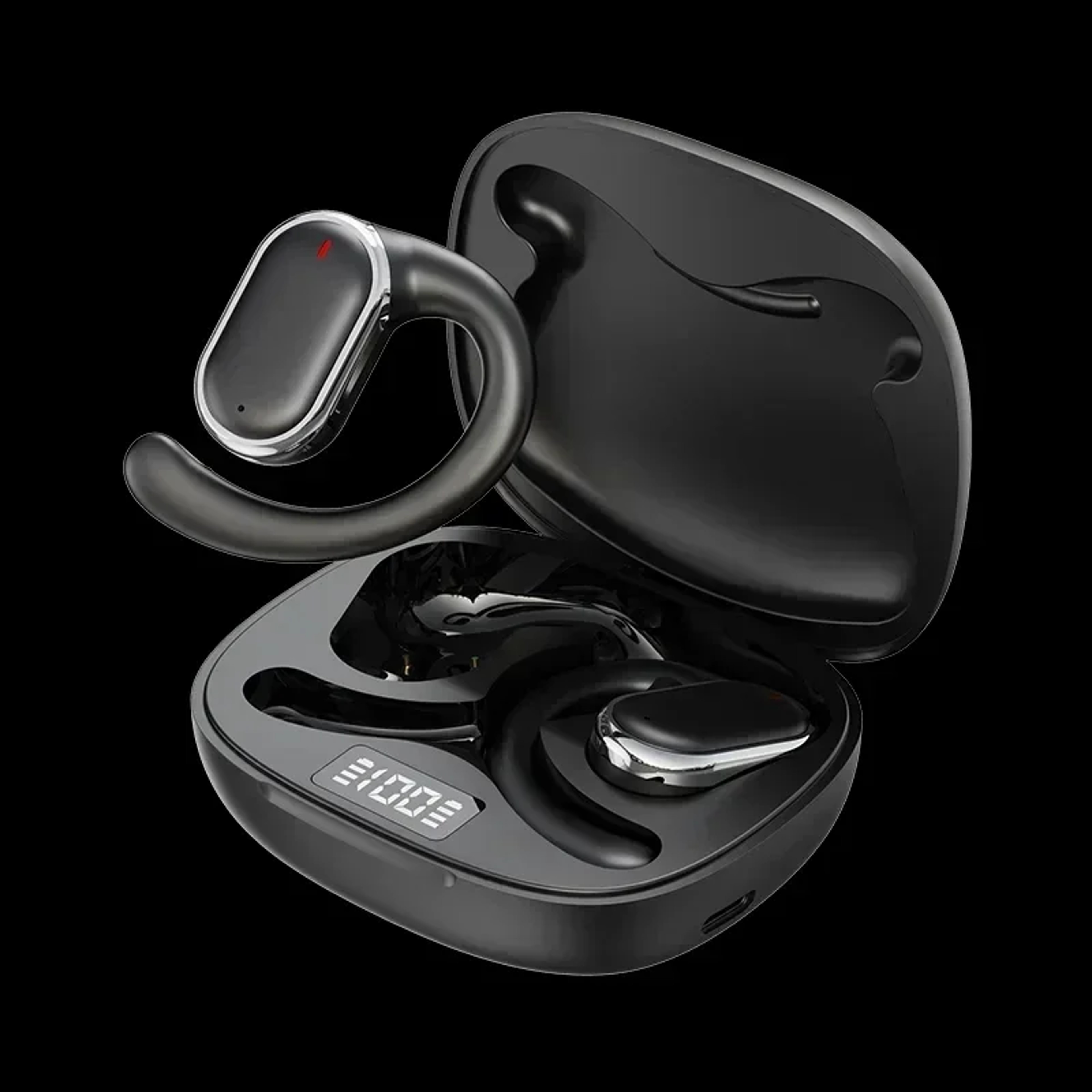 Wireless Ear Hanging Headset Sports Earbuds with Noise Reduction and Waterproof Design – view 7
