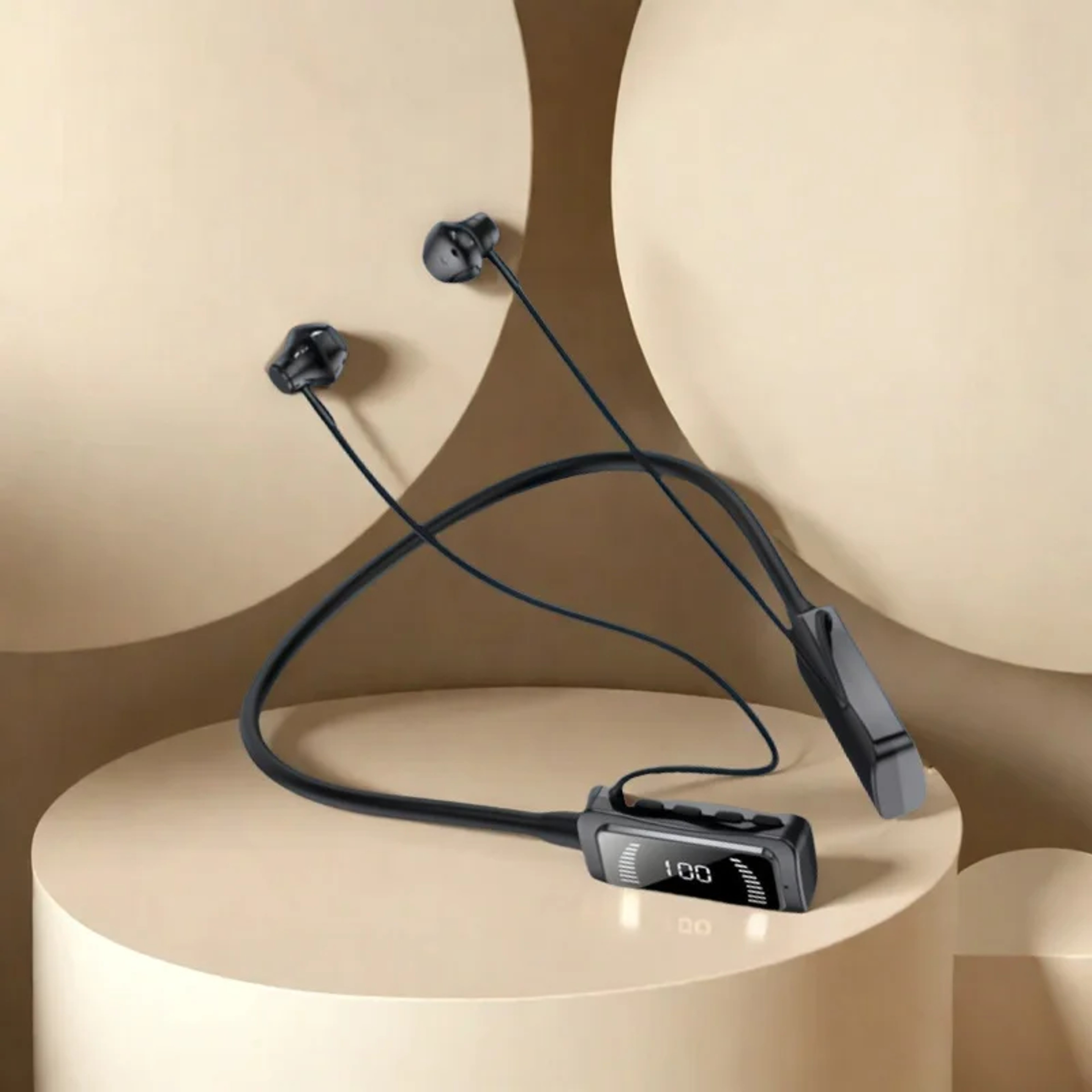 Long Endurance LED Bluetooth Earbuds HiFi Wireless Neckband Headphones – view 2
