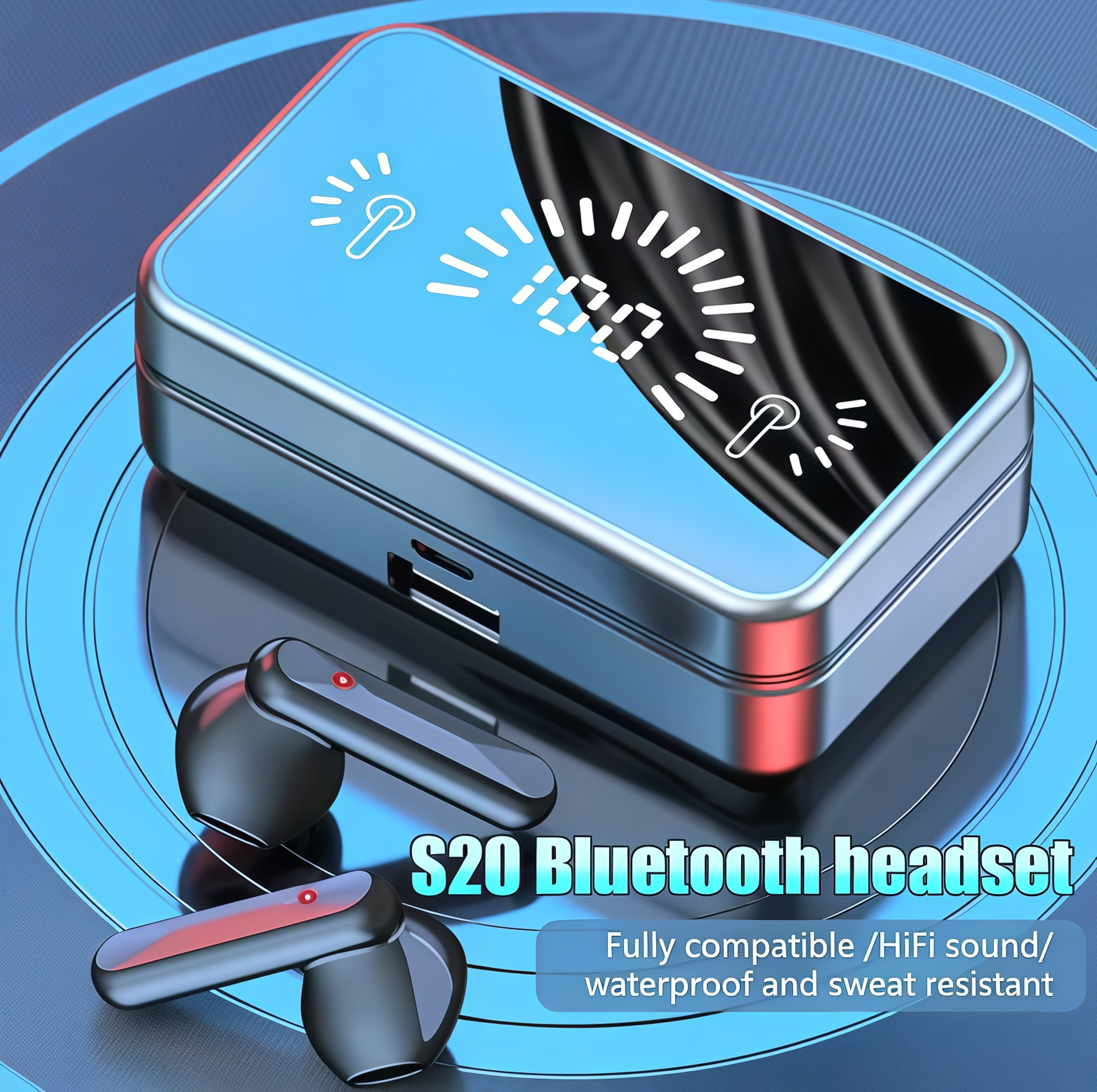 TWS Wireless Gaming Earbuds Bluetooth HiFi Stereo Headset With Mic – view 2
